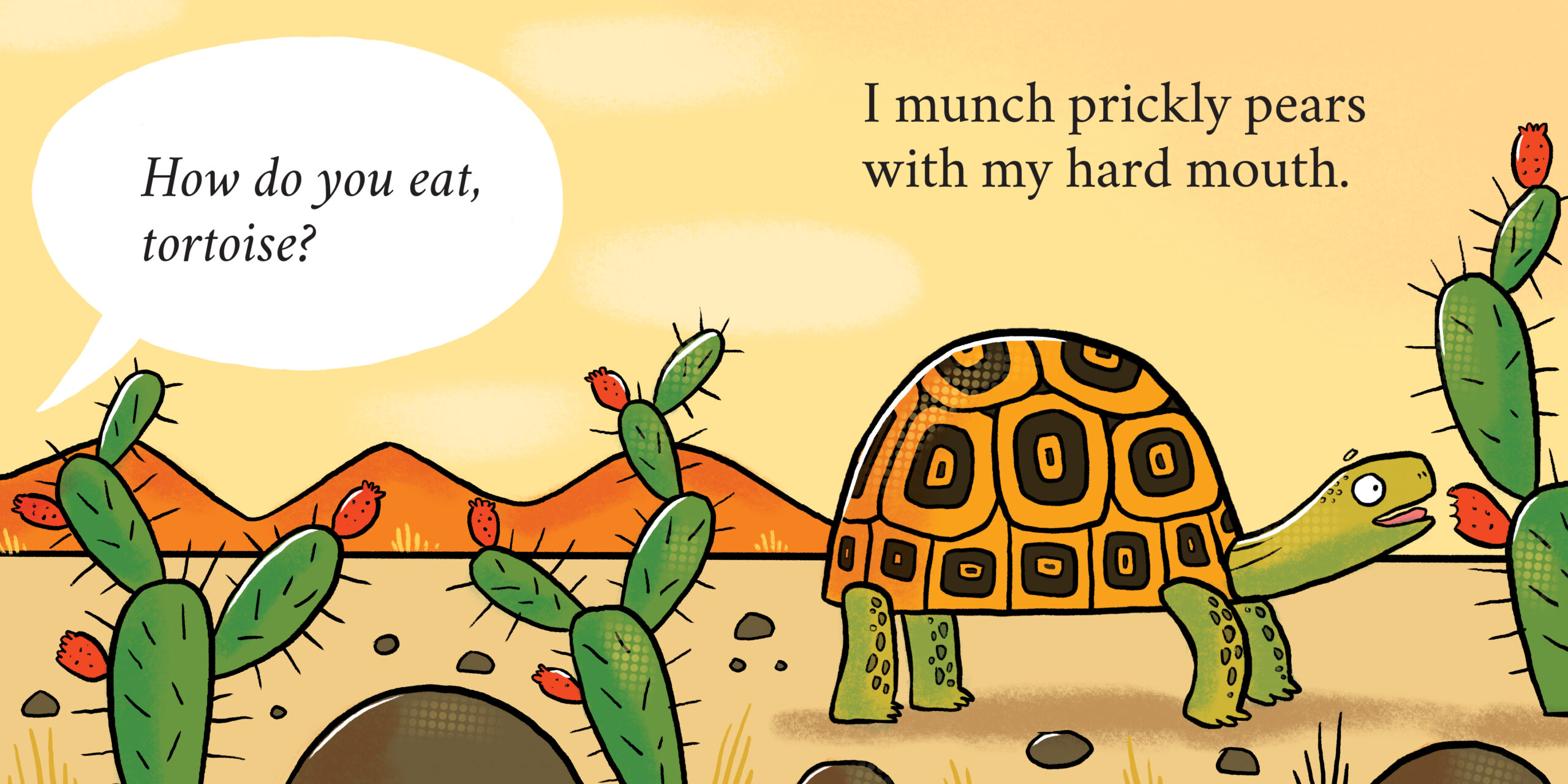 How do you eat? — original illustrated page 9, English text included