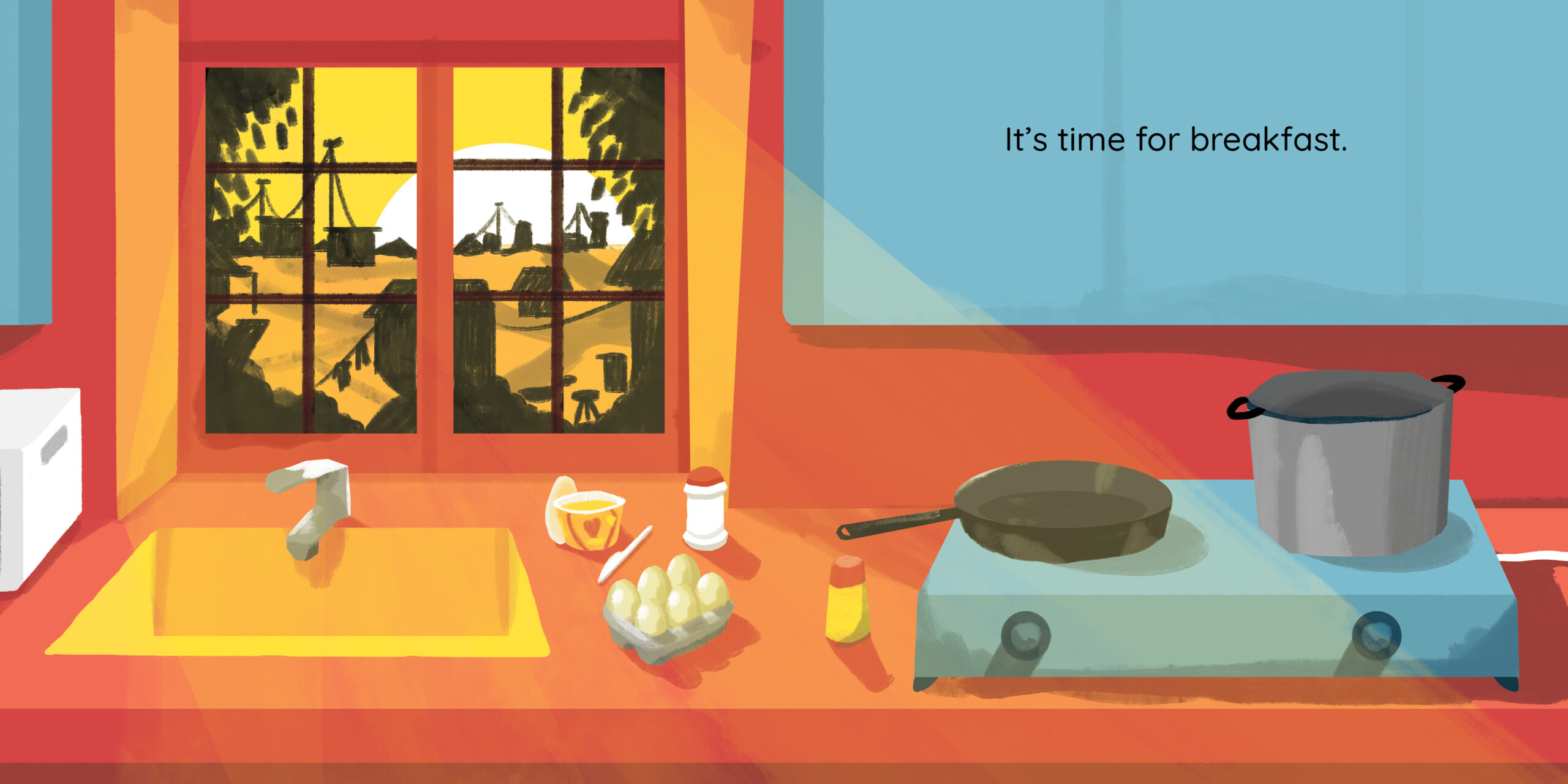 How do you want your eggs? — original illustrated page 3, English text included
