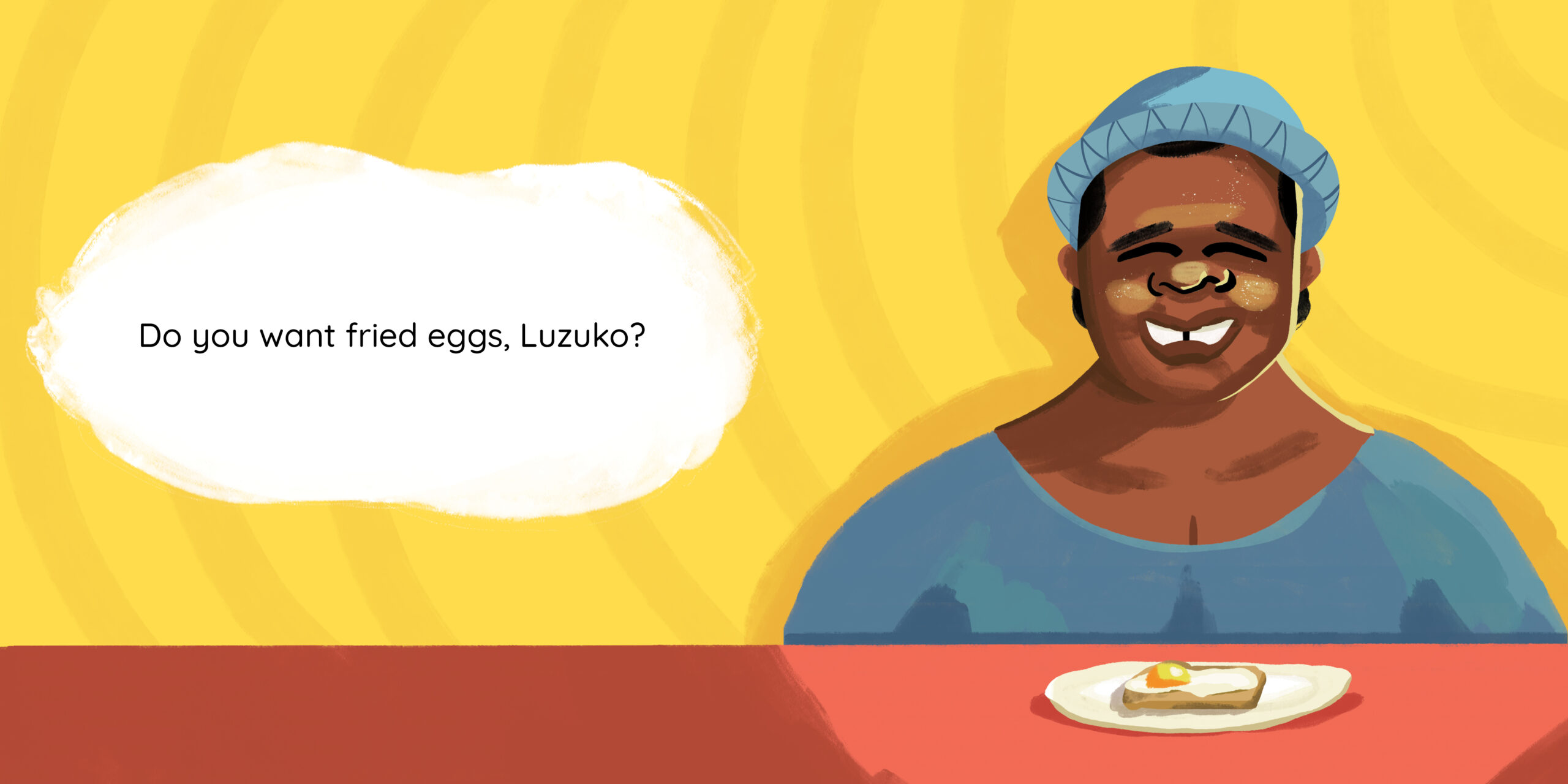 How do you want your eggs? — original illustrated page 9, English text included