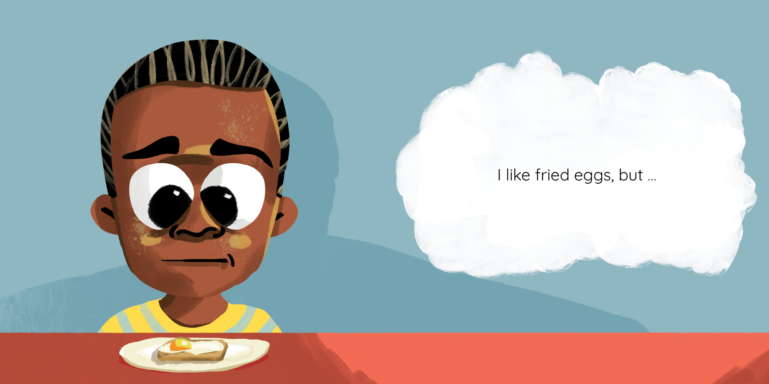 How do you want your eggs? — original illustrated page 10, English text included