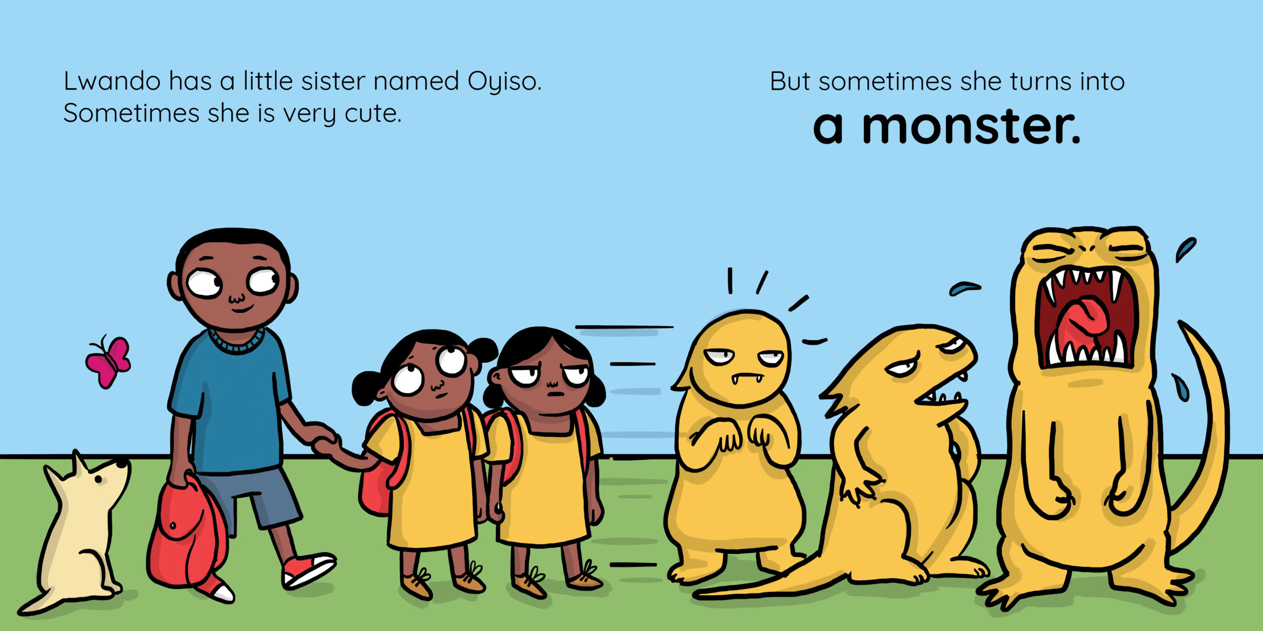 How to Tame a Monster — original illustrated page 2, English text included