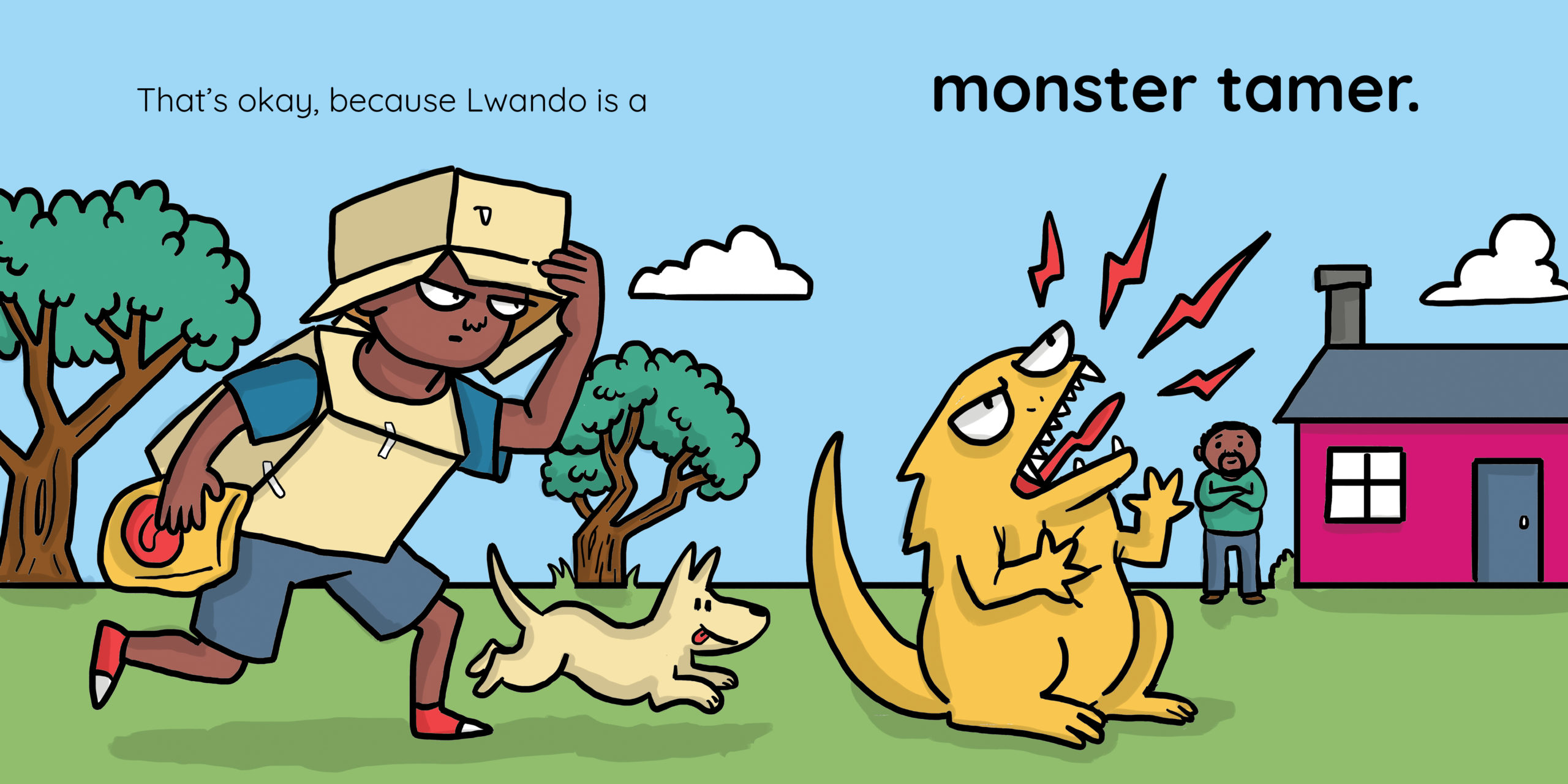 How to Tame a Monster — original illustrated page 3, English text included