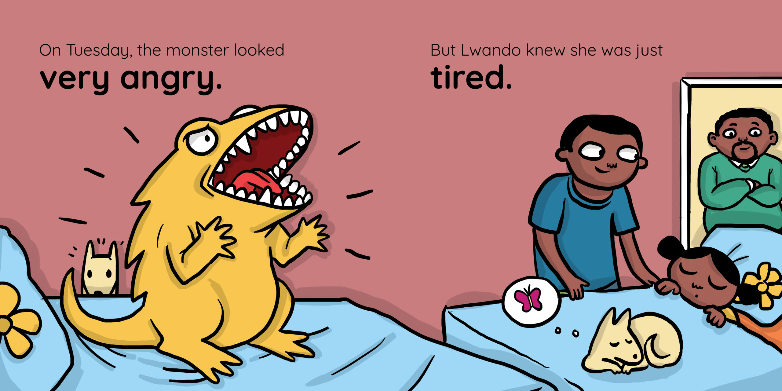 How to Tame a Monster — original illustrated page 5, English text included