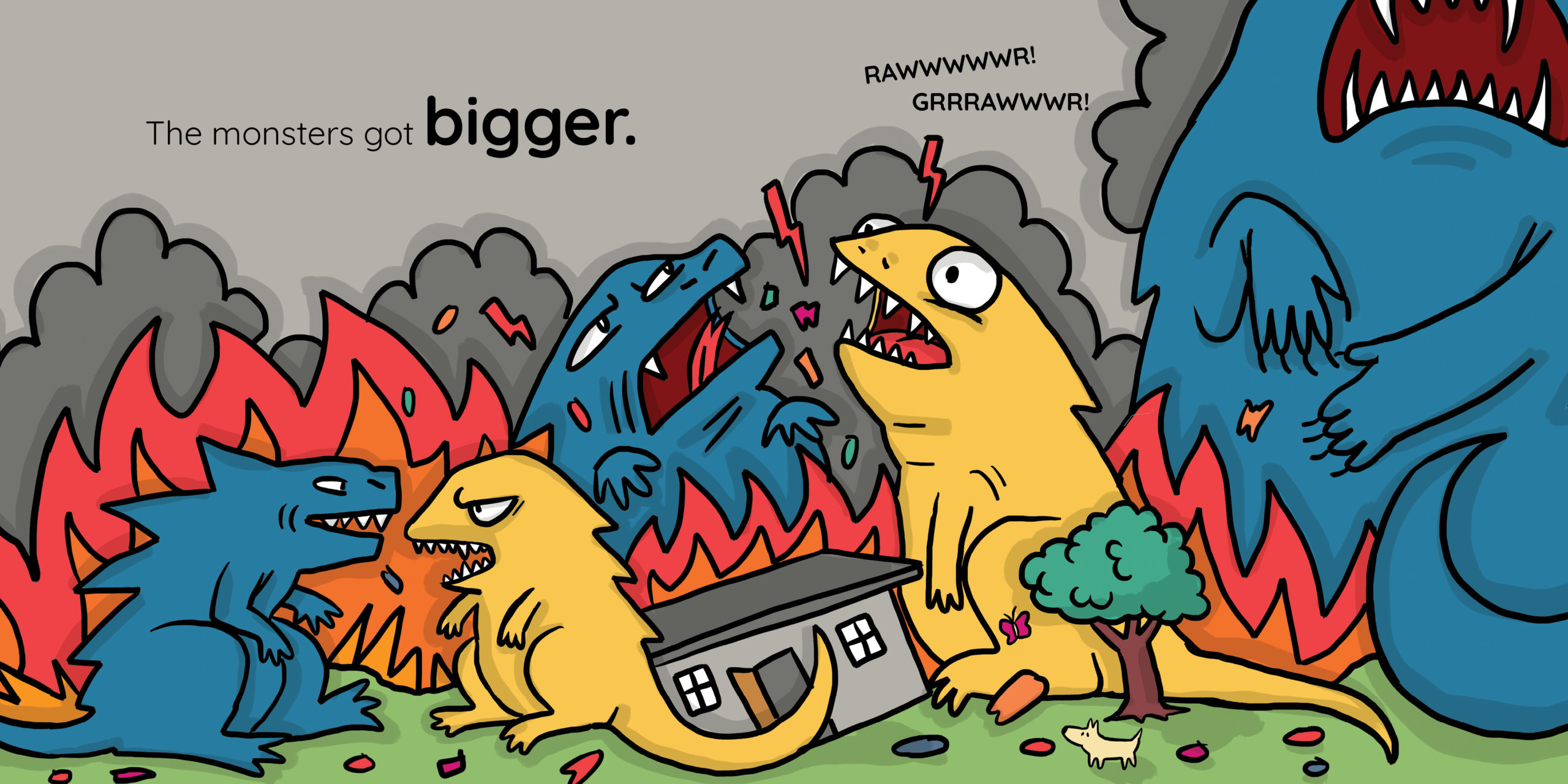 How to Tame a Monster — original illustrated page 10, English text included