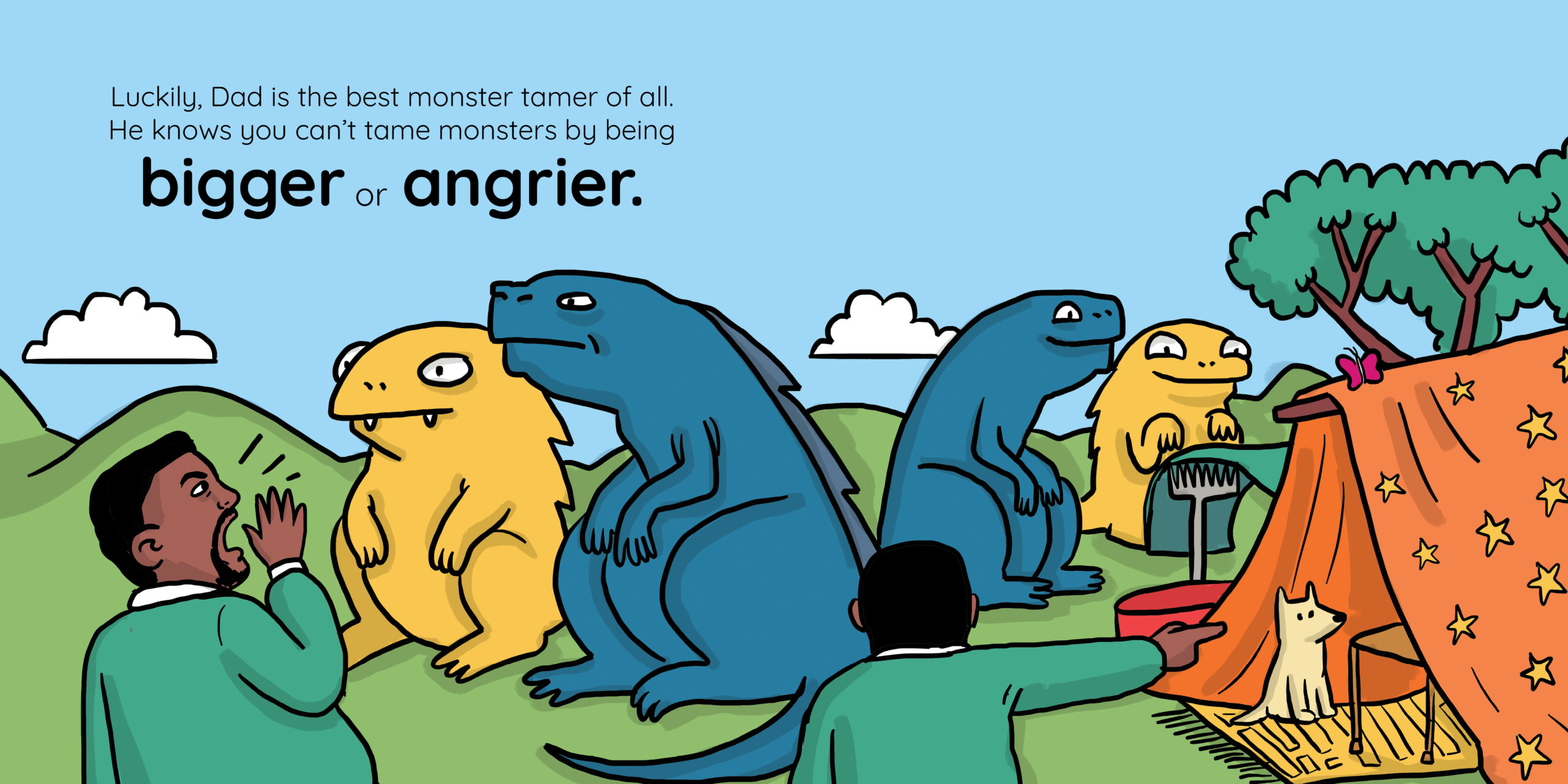 How to Tame a Monster — original illustrated page 12, English text included