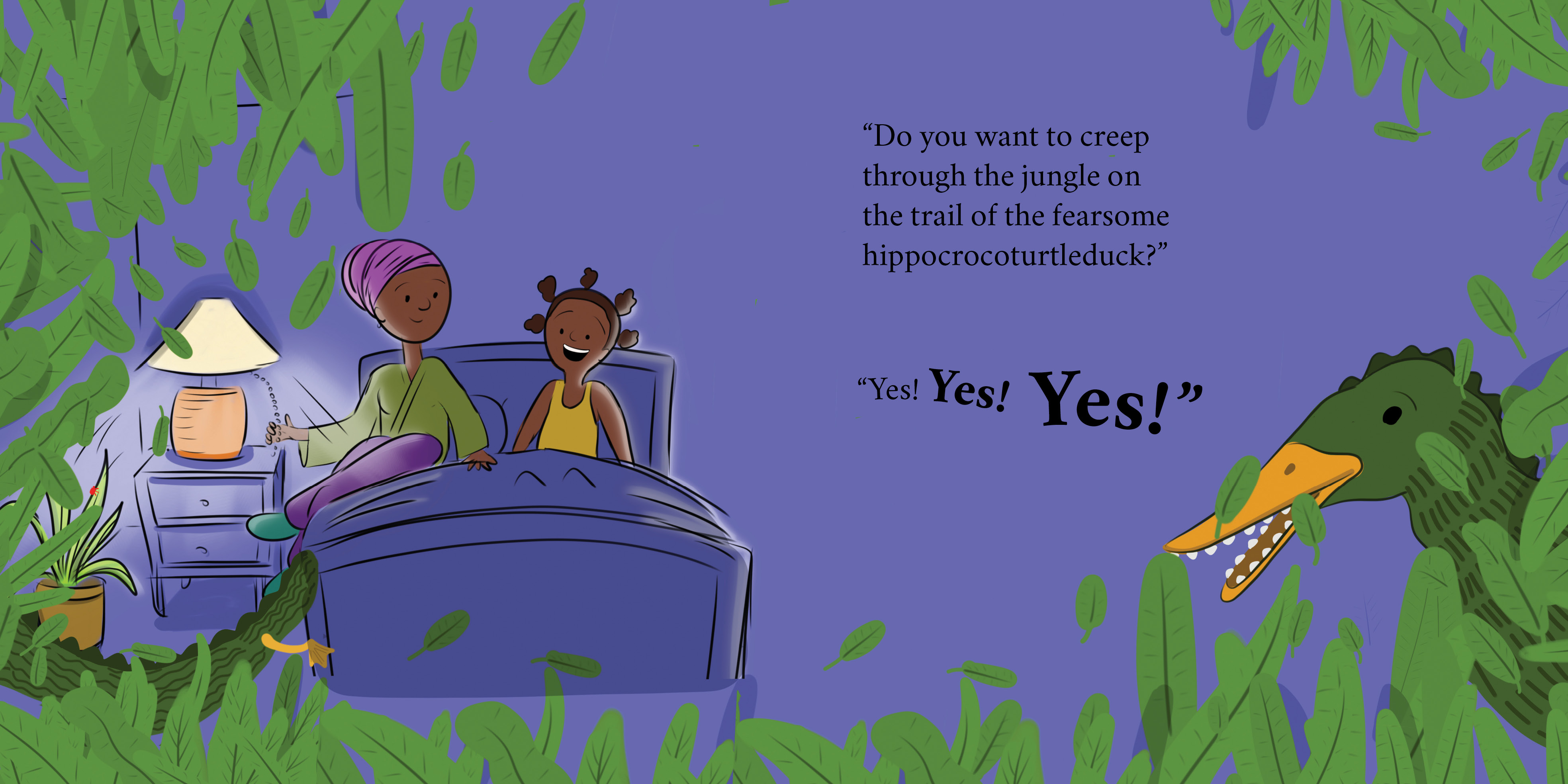 I don’t want to go to sleep! — original illustrated page 10, English text included