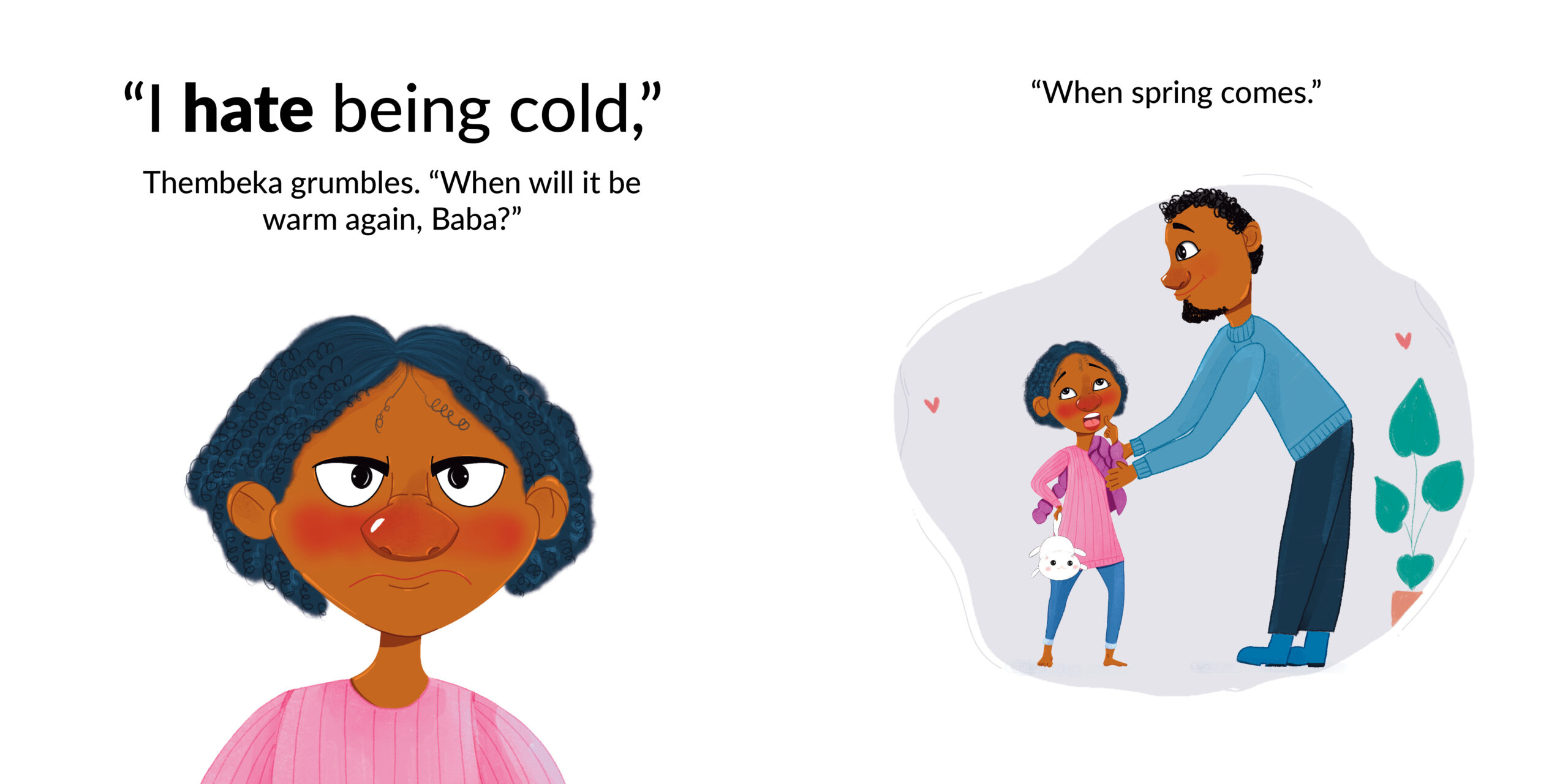 I Hate Winter — original illustrated page 3, English text included