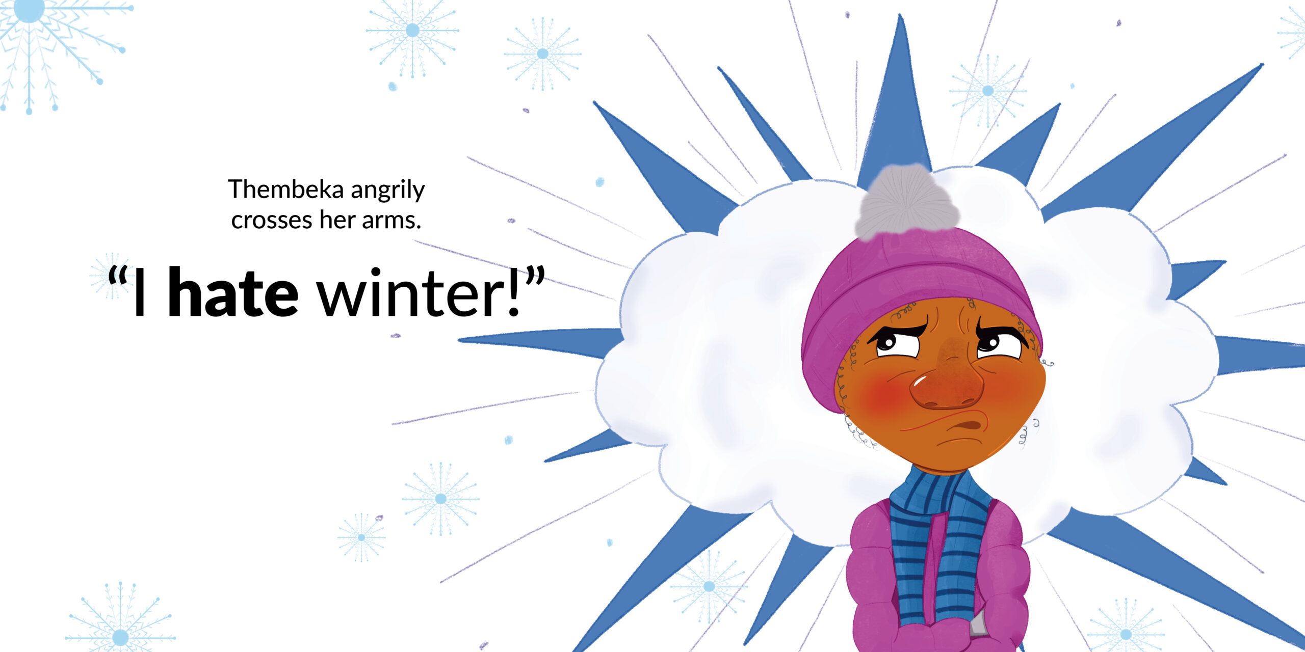 I Hate Winter — original illustrated page 8, English text included