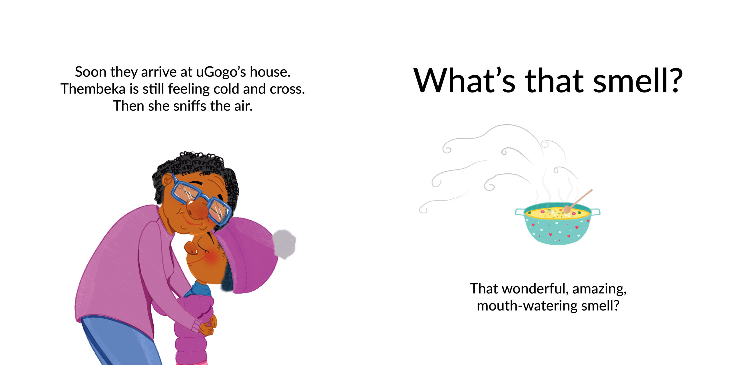 I Hate Winter — original illustrated page 9, English text included