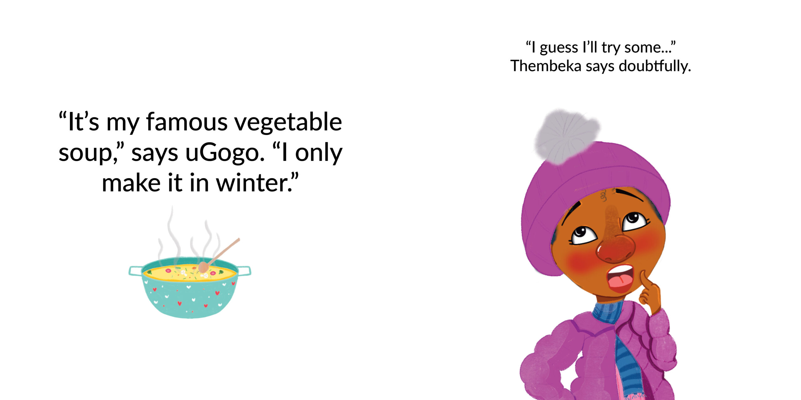 I Hate Winter — original illustrated page 10, English text included