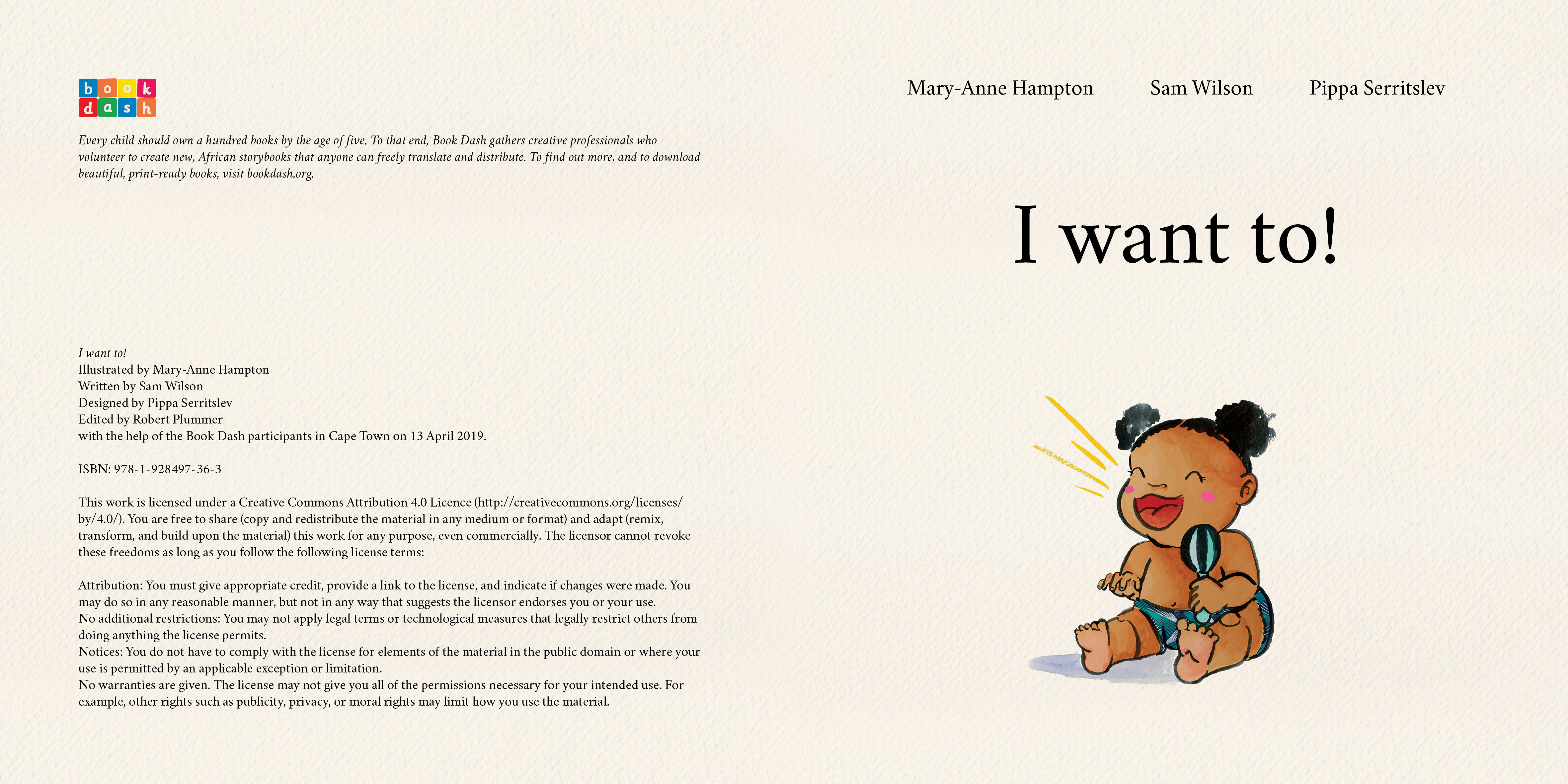 I want to! — original illustrated page 4, English text included