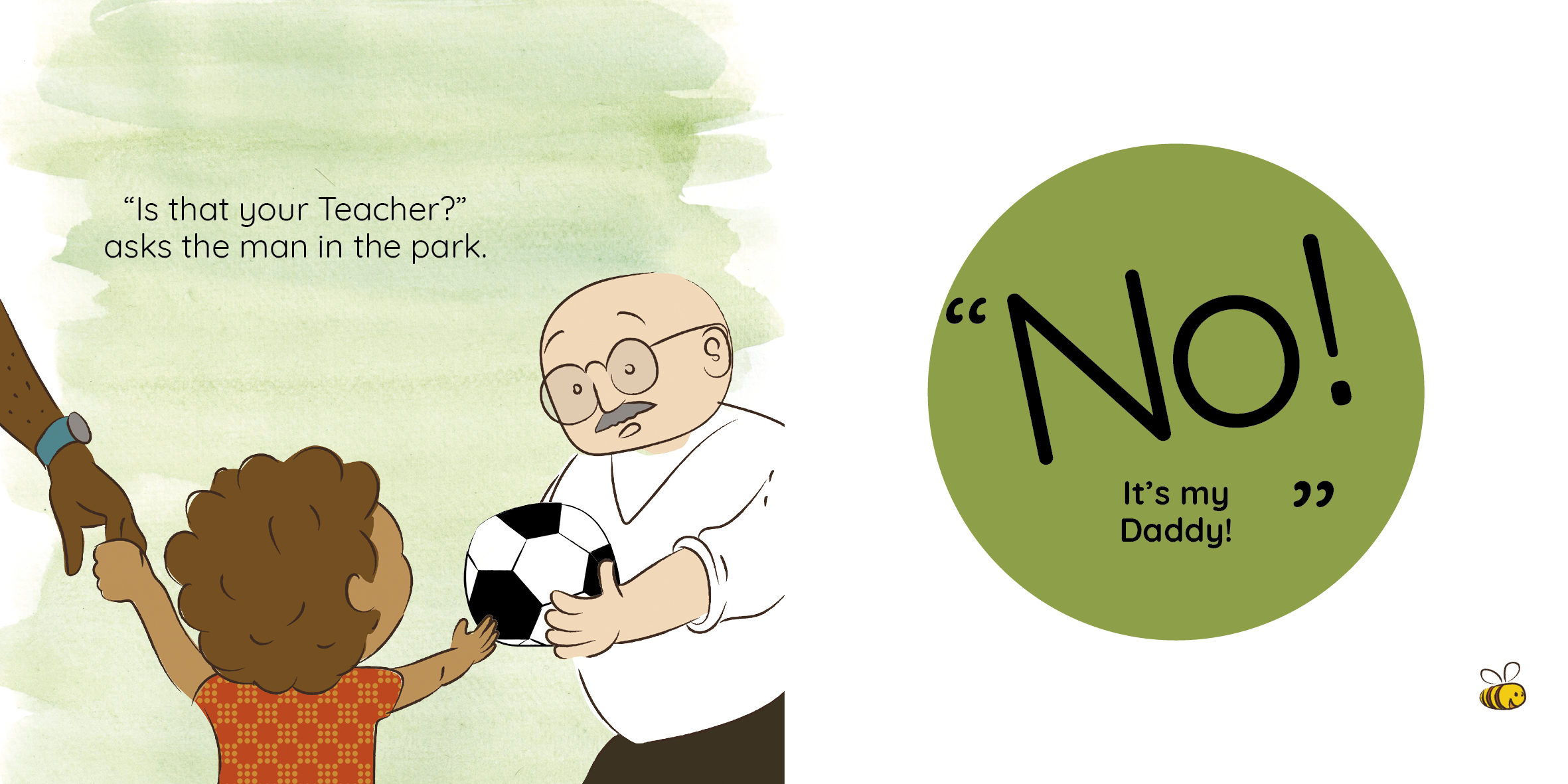 I’m the Colour of Honey — original illustrated page 6, English text included