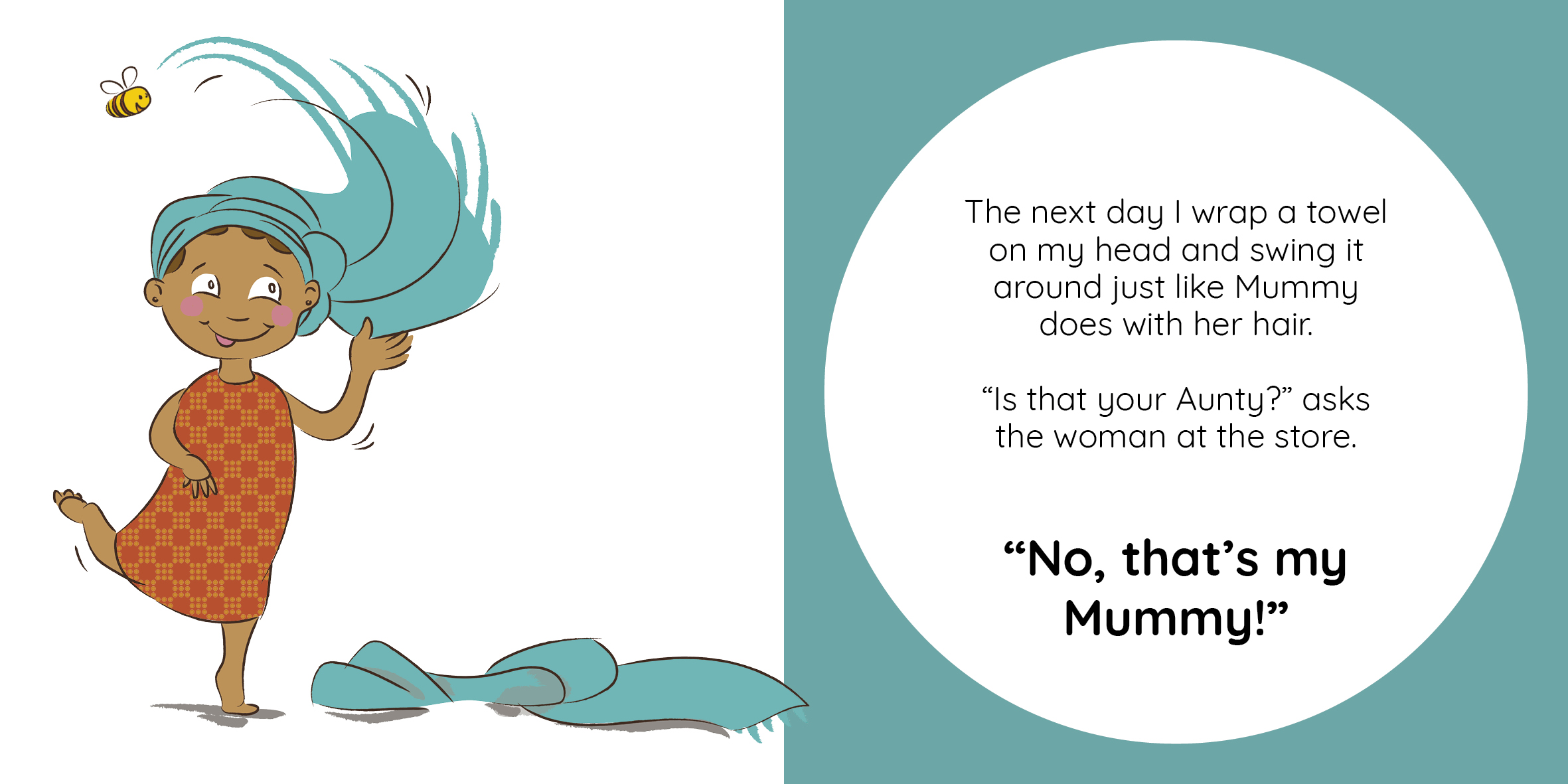 I’m the Colour of Honey — original illustrated page 10, English text included