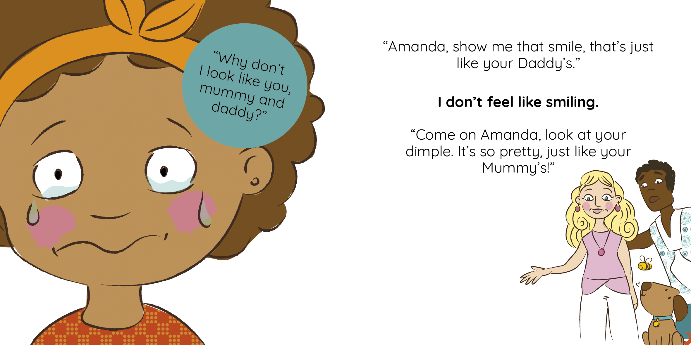 I’m the Colour of Honey — original illustrated page 12, English text included