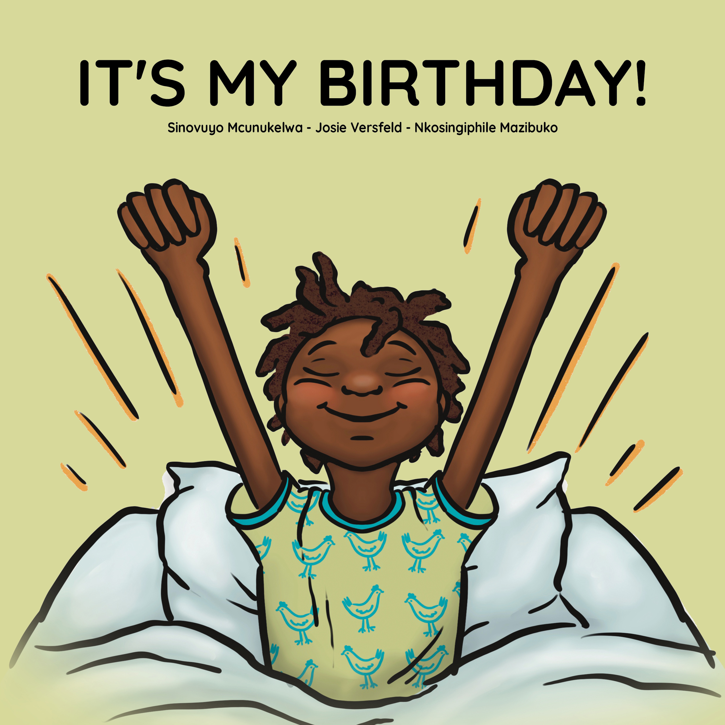 It’s my birthday! — original illustrated page 1, English text included