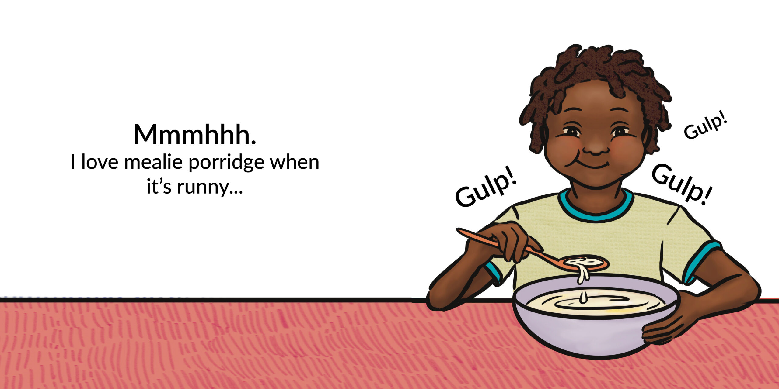 It’s my birthday! — original illustrated page 5, English text included