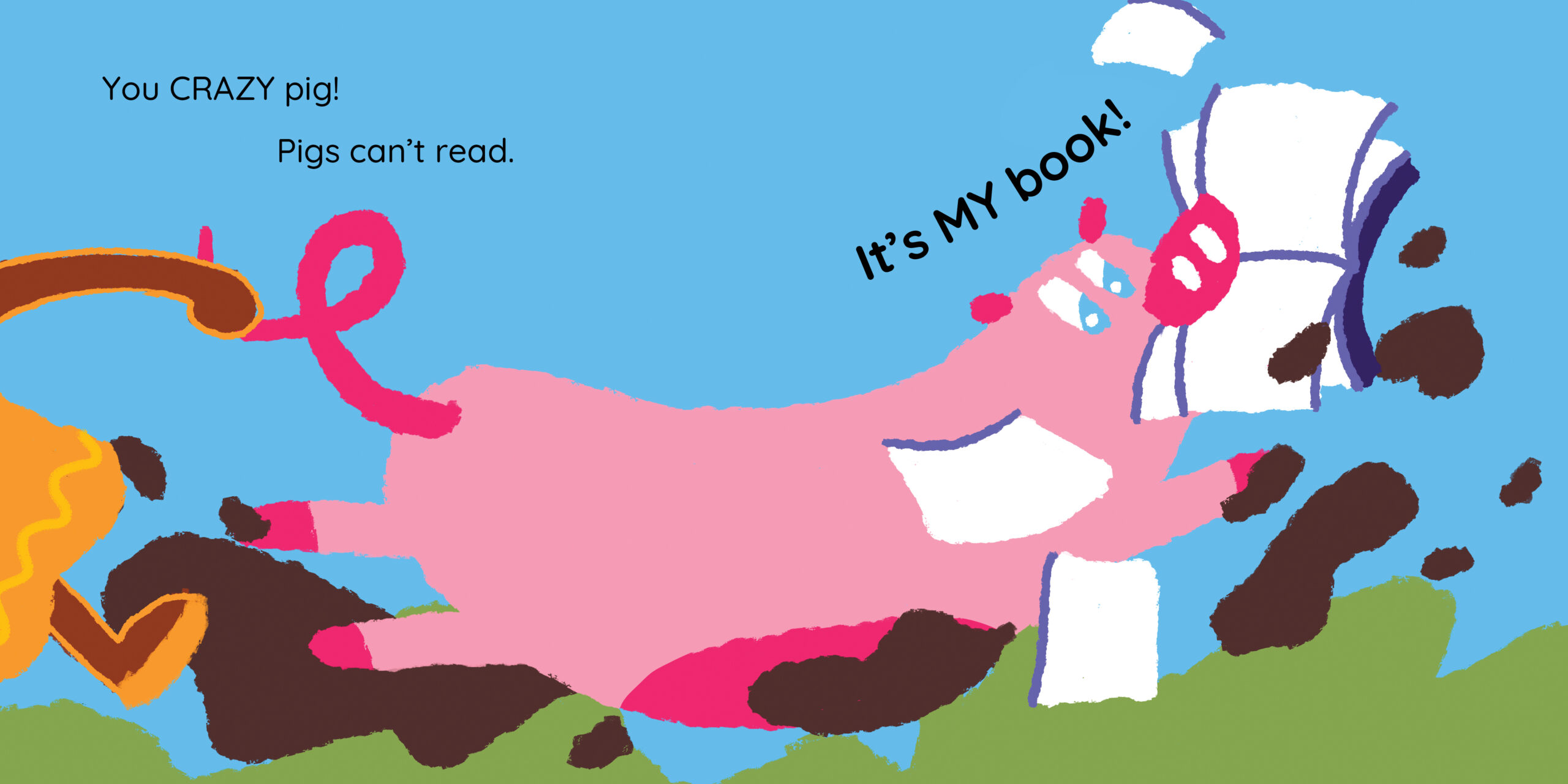 It’s MY book! — original illustrated page 5, English text included