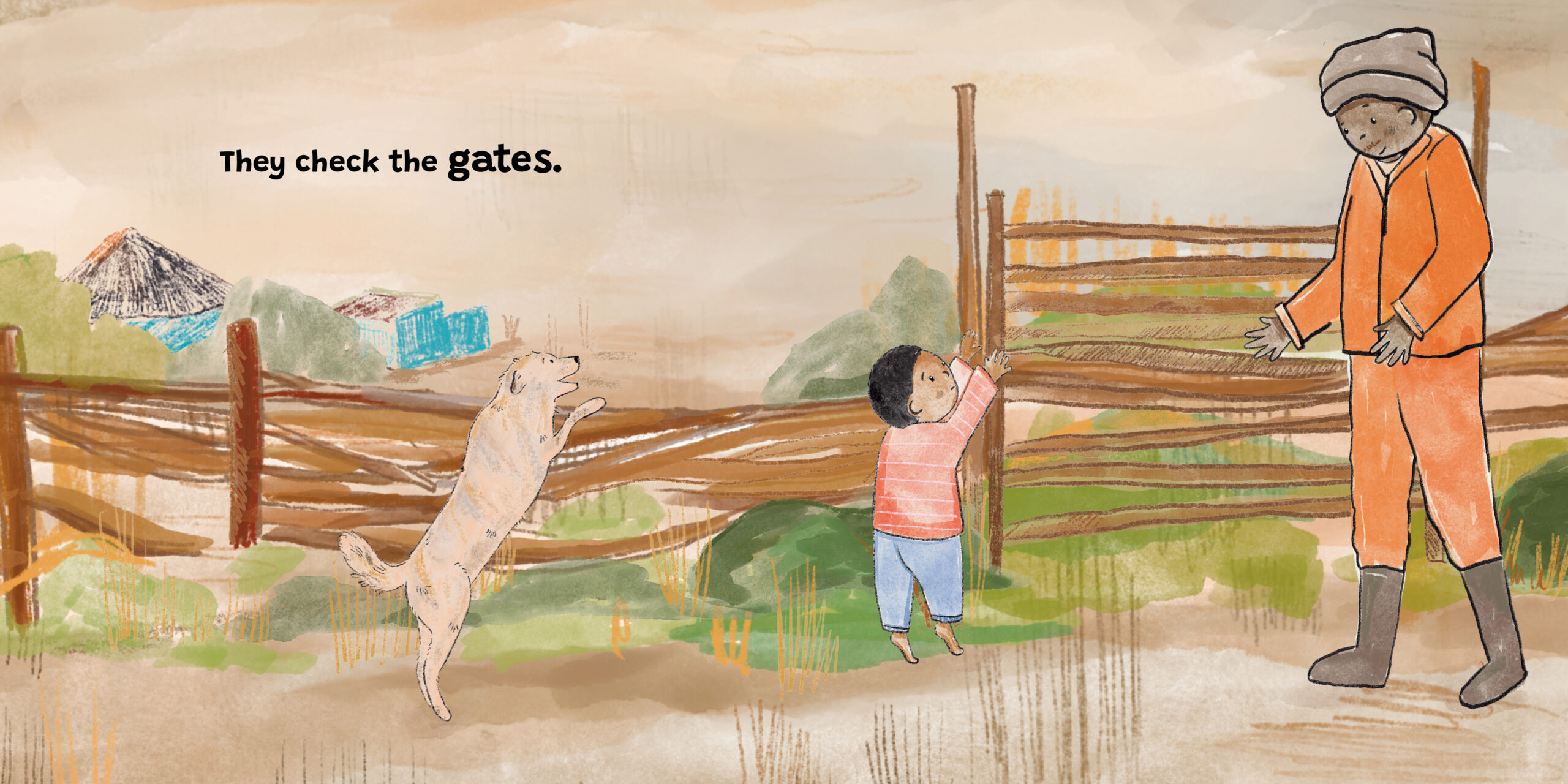 Jock and Me — original illustrated page 9, English text included