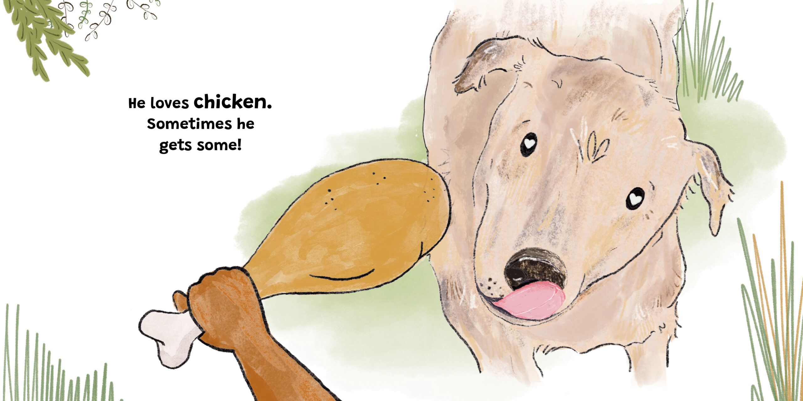 Jock and Me — original illustrated page 12, English text included