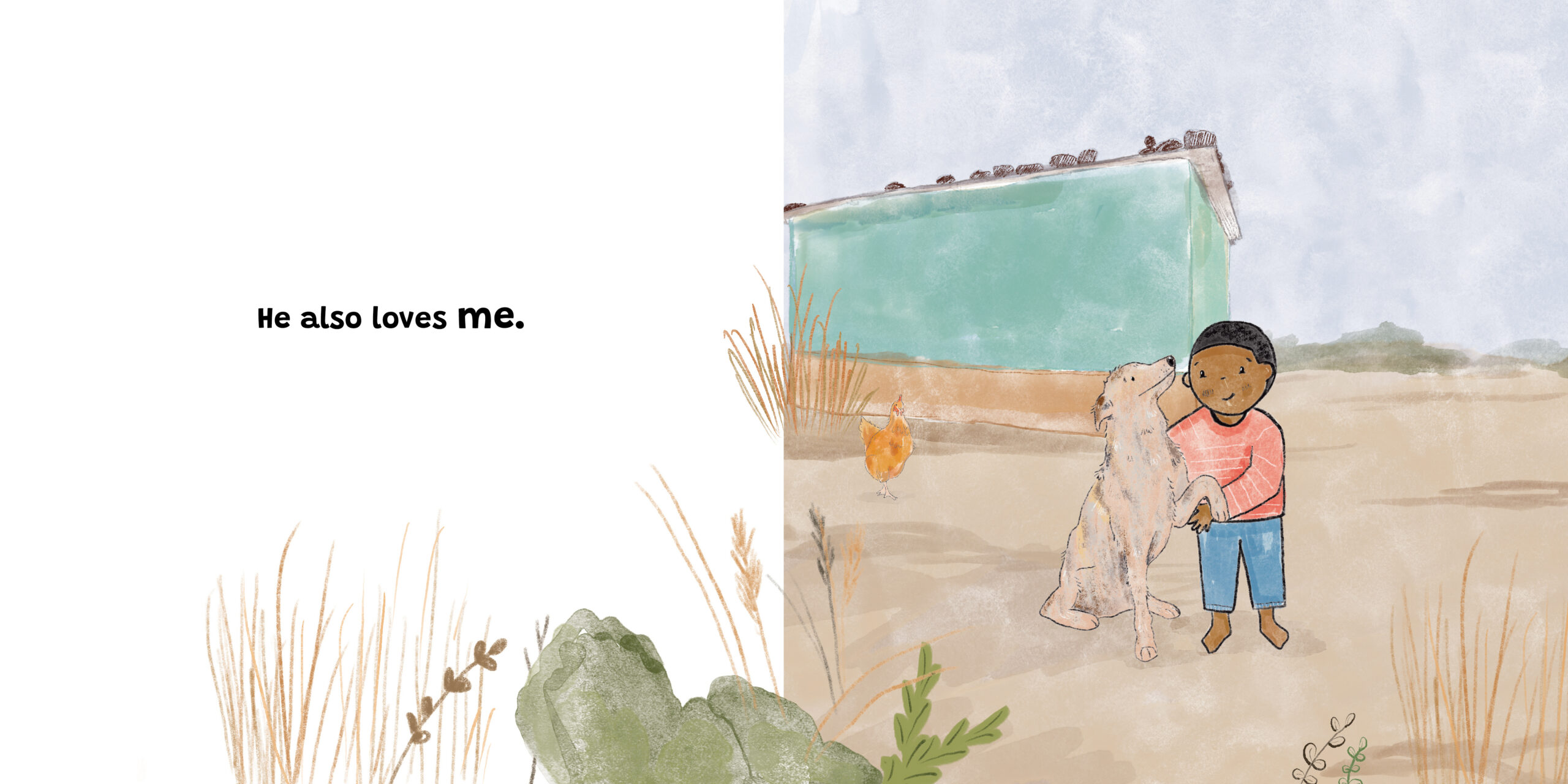 Jock and Me — original illustrated page 13, English text included
