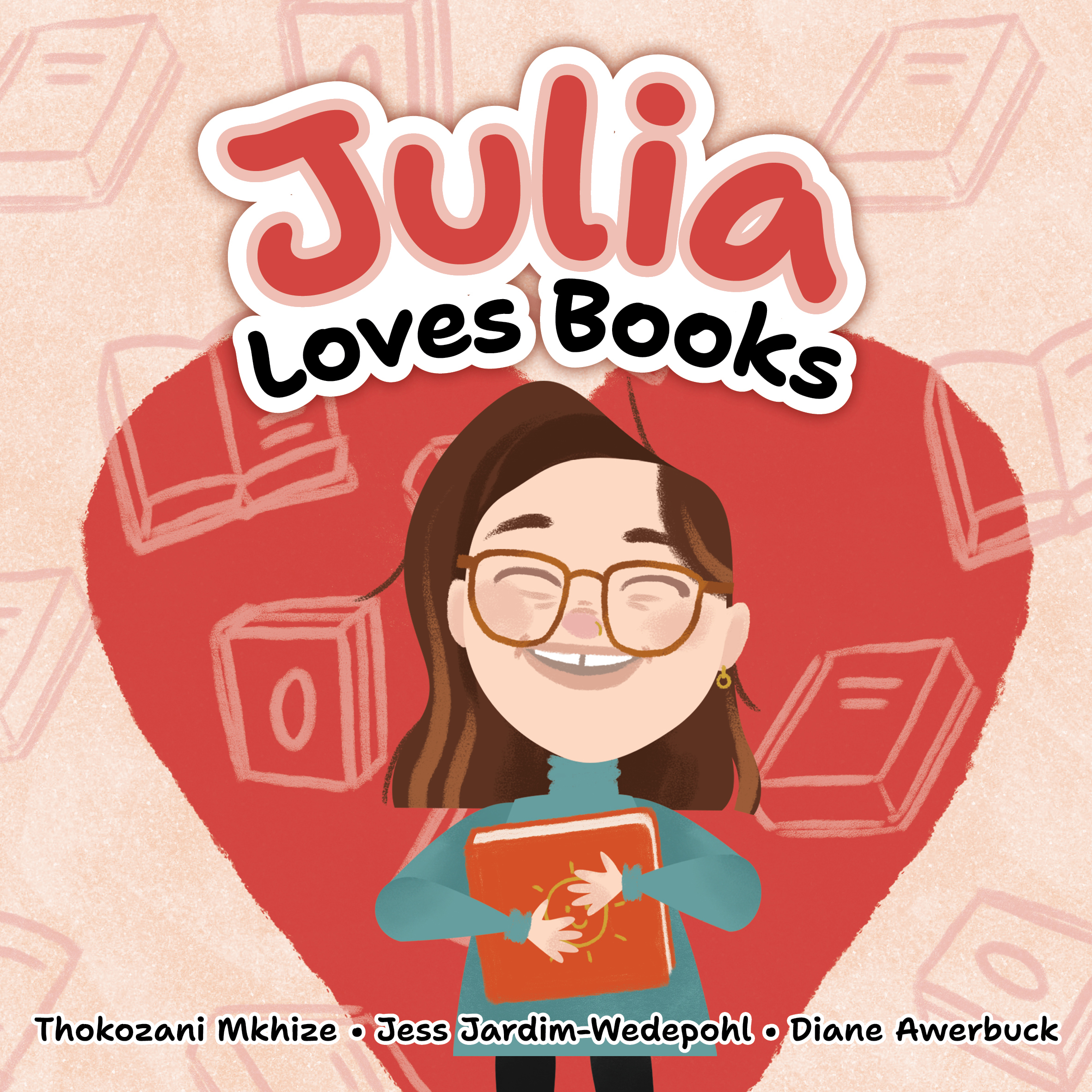 Julia Loves Books — original illustrated page 1, English text included