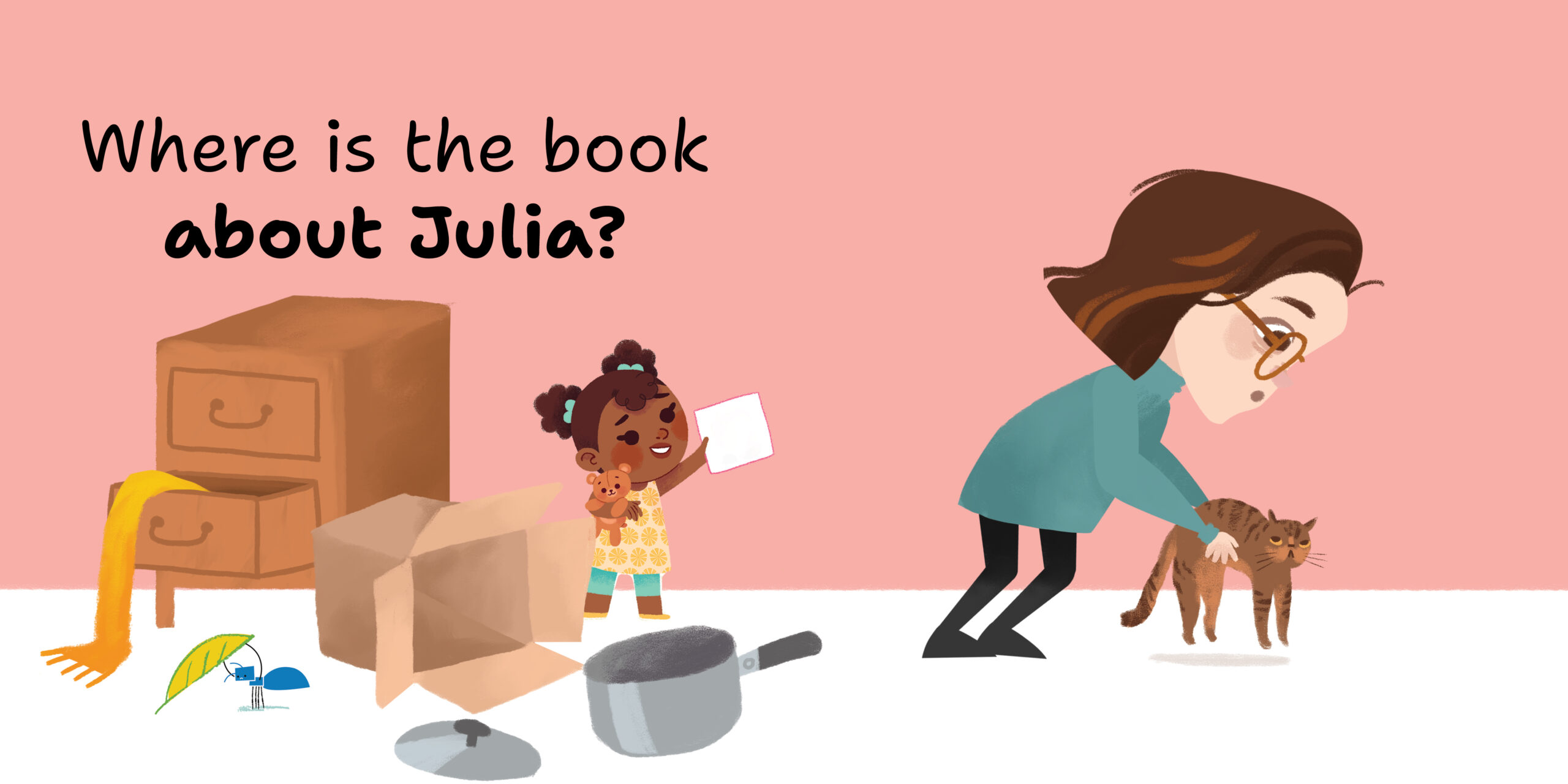 Julia Loves Books — original illustrated page 10, English text included