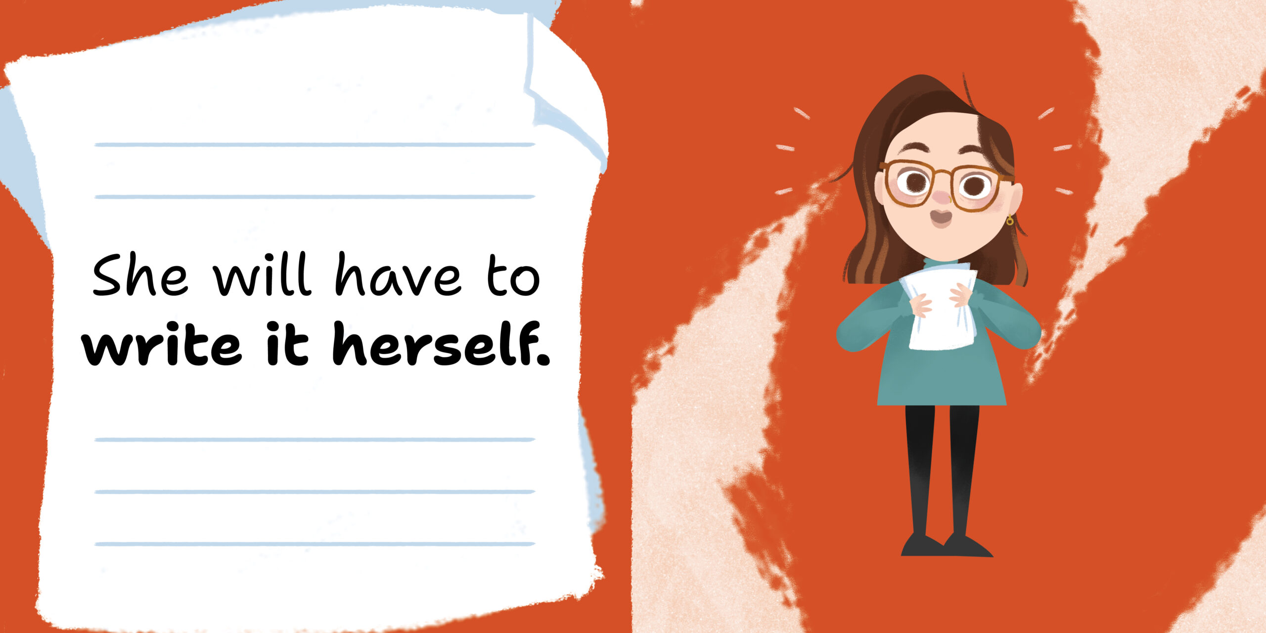 Julia Loves Books — original illustrated page 11, English text included