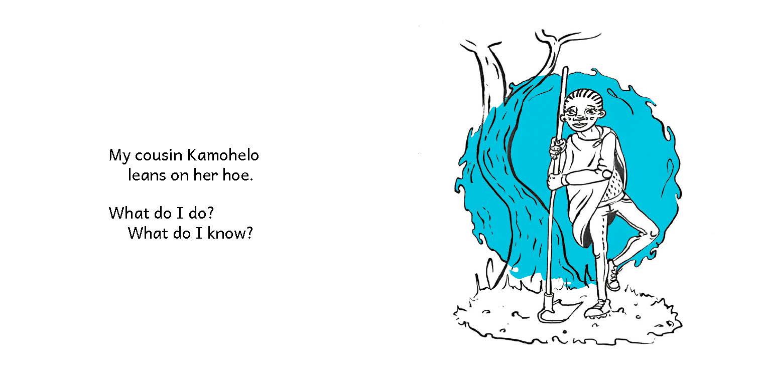 Karabo’s Question — original illustrated page 5, English text included