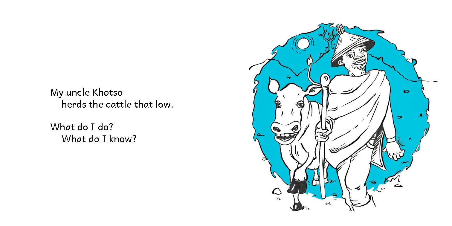 Karabo’s Question — original illustrated page 7, English text included