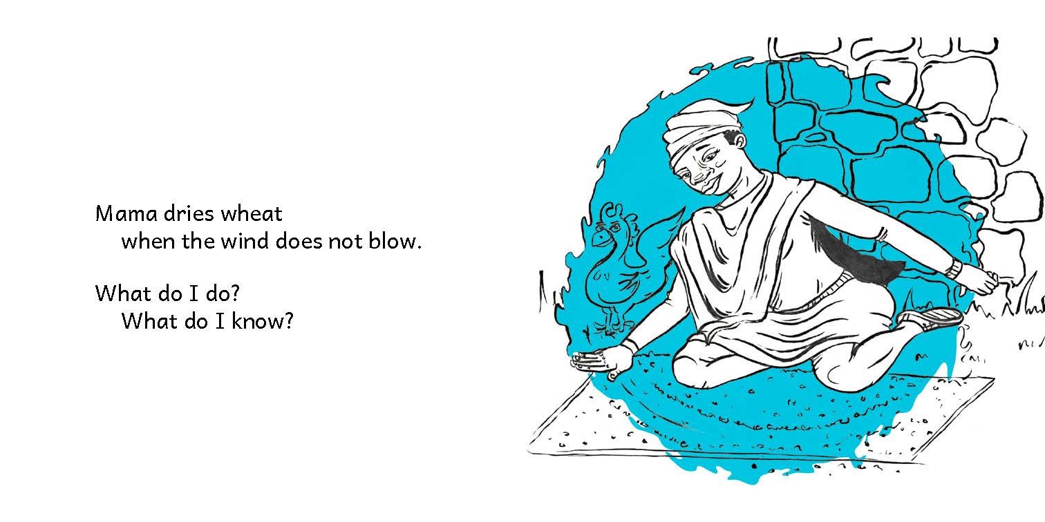 Karabo’s Question — original illustrated page 8, English text included