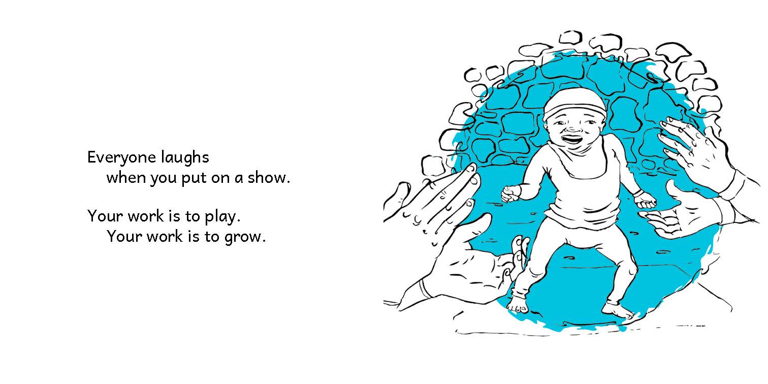 Karabo’s Question — original illustrated page 13, English text included