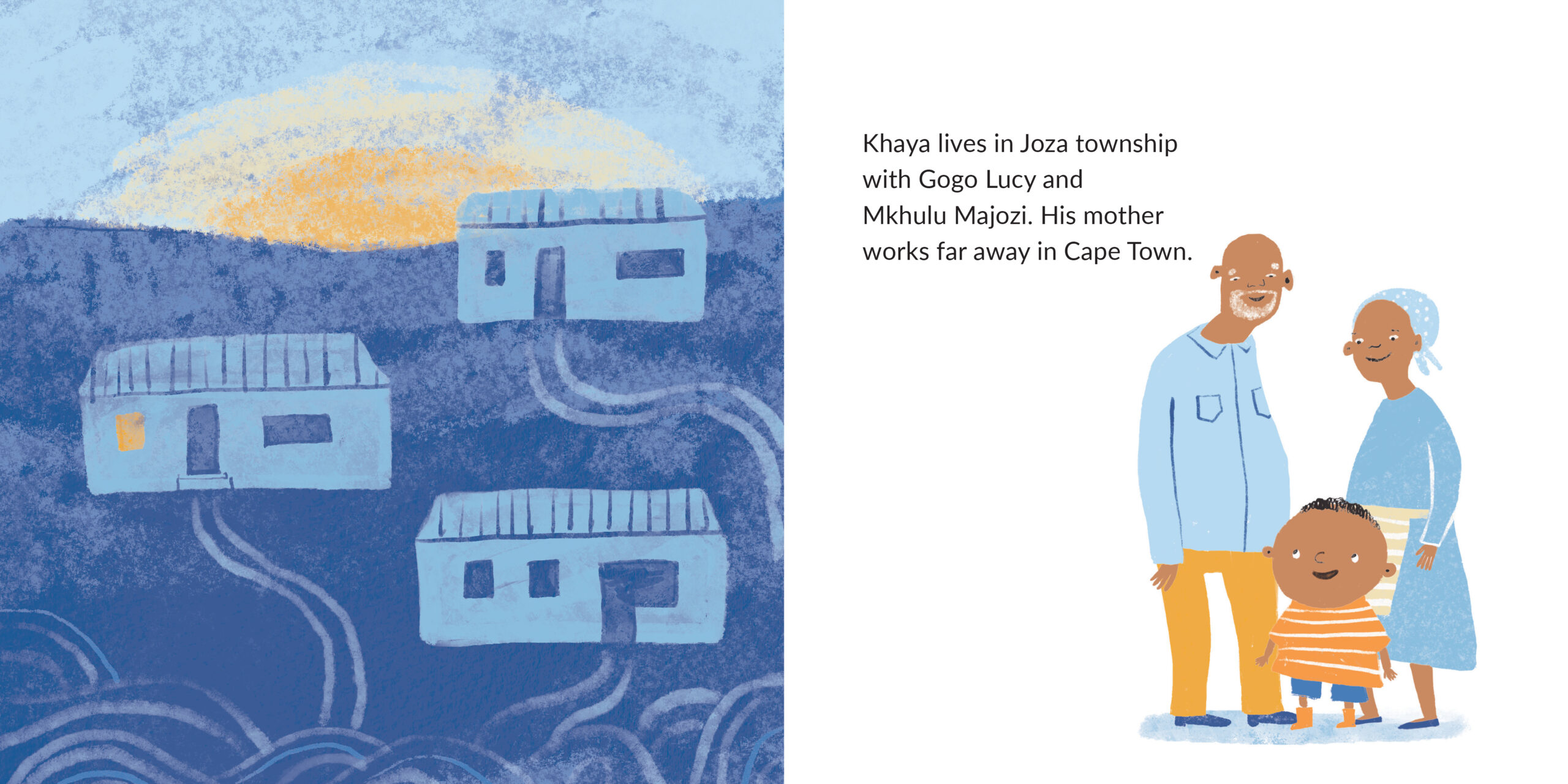 Khaya Wants to Row — original illustrated page 2, English text included