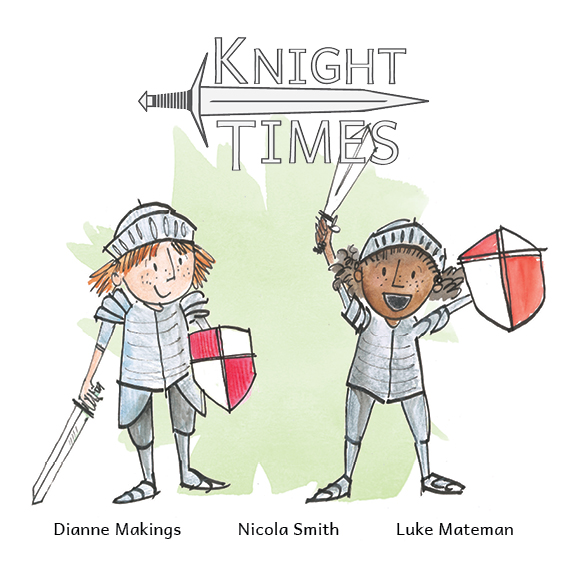 Knight Times — original illustrated page 1, English text included