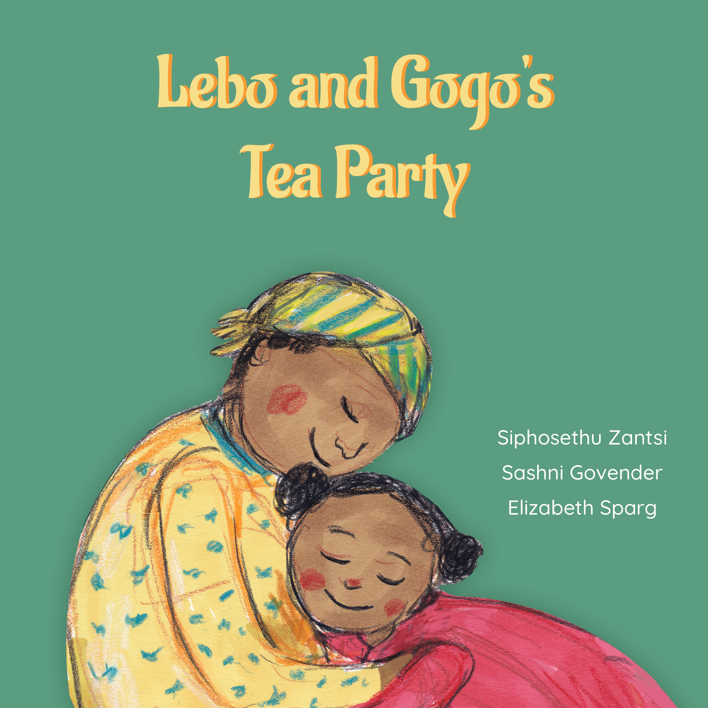 Lebo and Gogo’s Tea Party — original illustrated page 1, English text included
