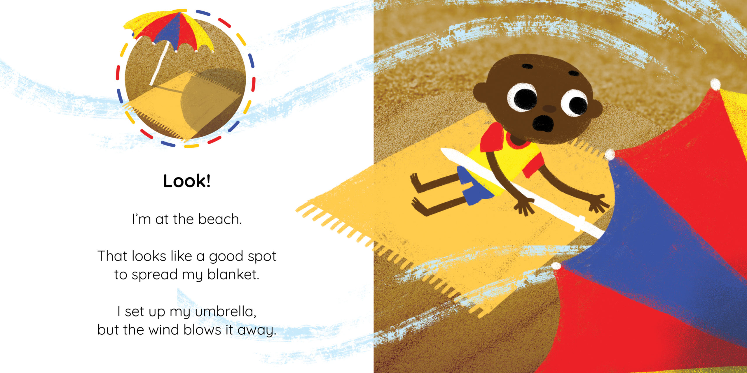 Lesedi’s Sandbox — original illustrated page 5, English text included