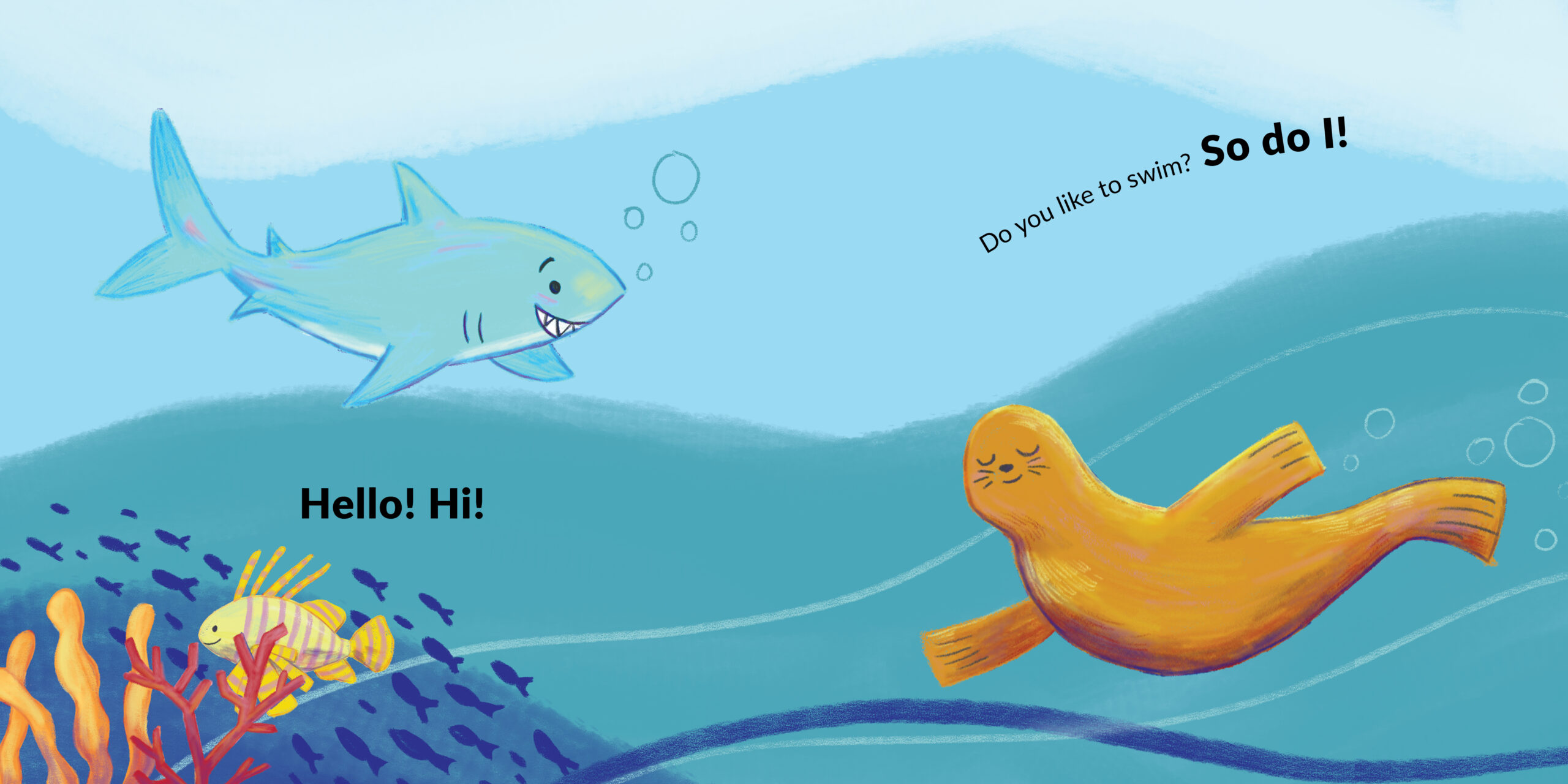 Let’s be Friends — original illustrated page 4, English text included