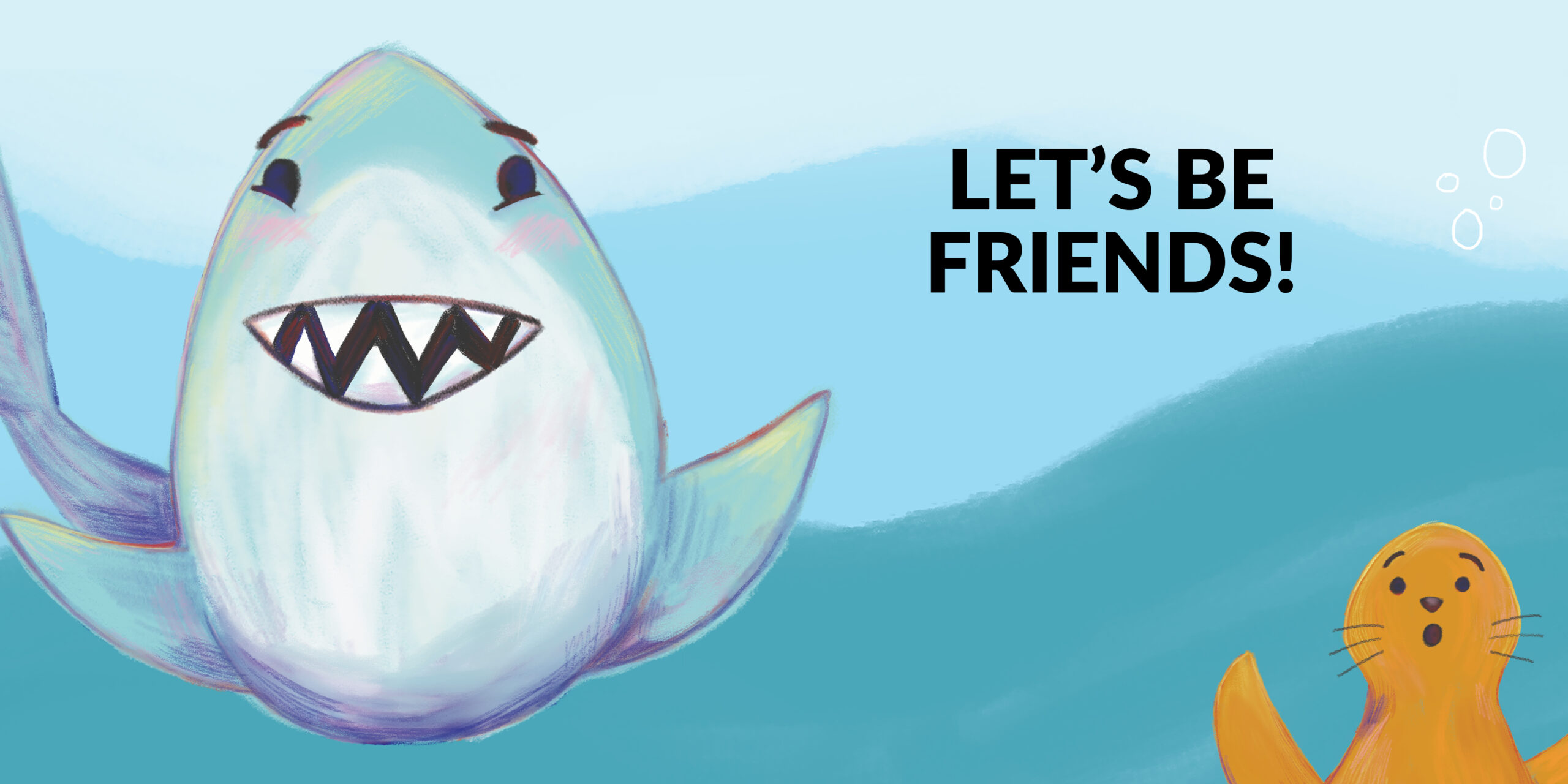 Let’s be Friends — original illustrated page 5, English text included
