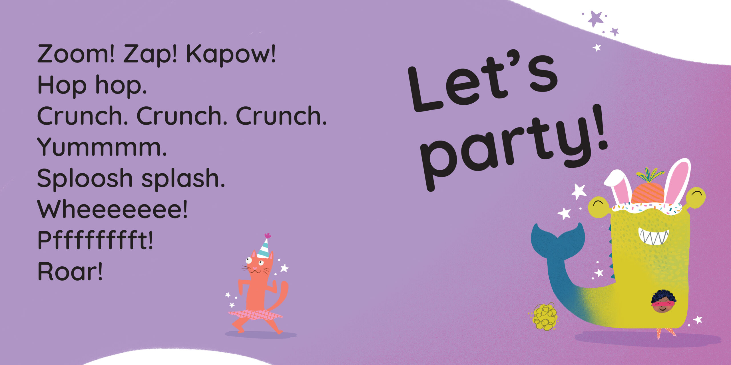 Let’s Party! — original illustrated page 13, English text included