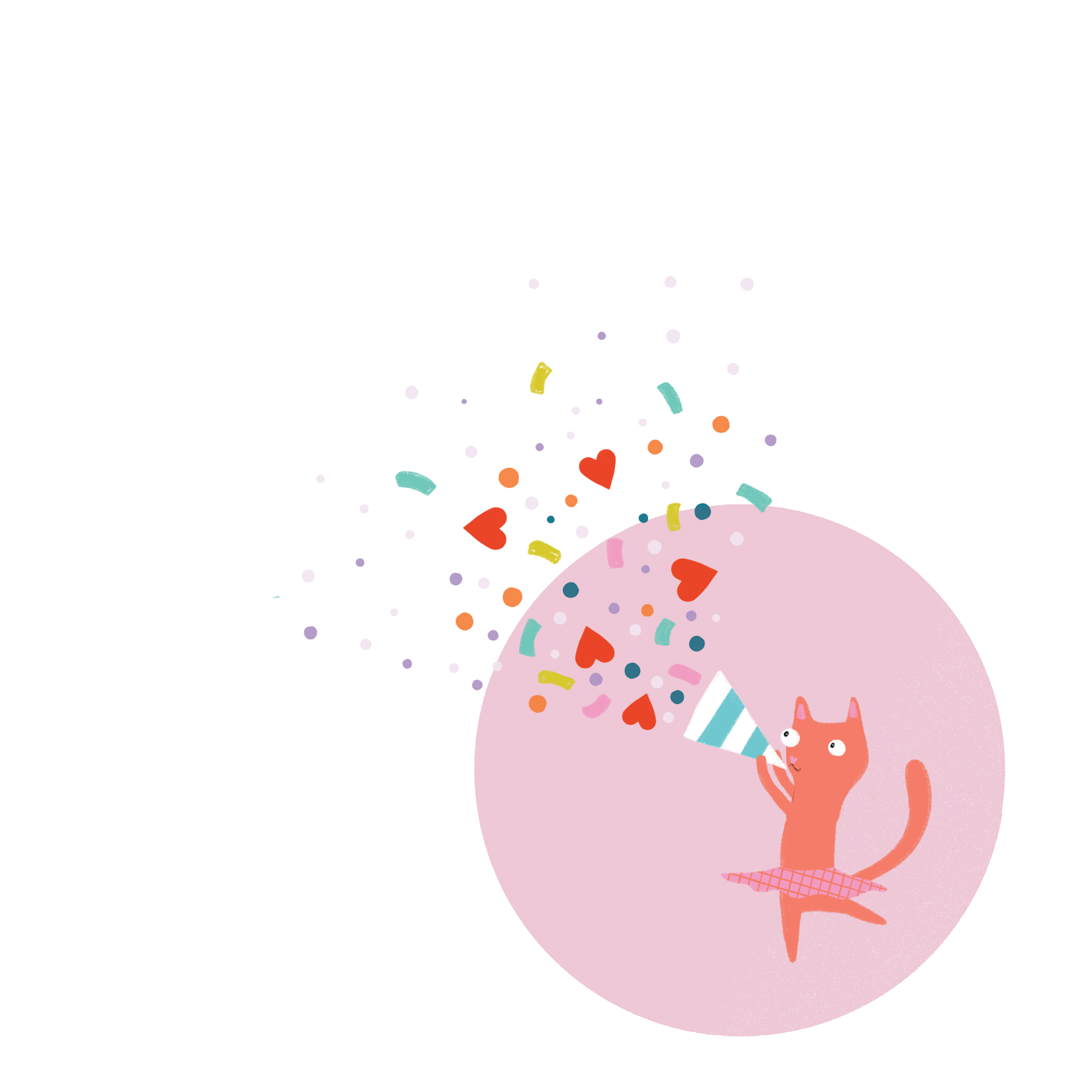 Let’s Party! — original illustrated page 14, English text included