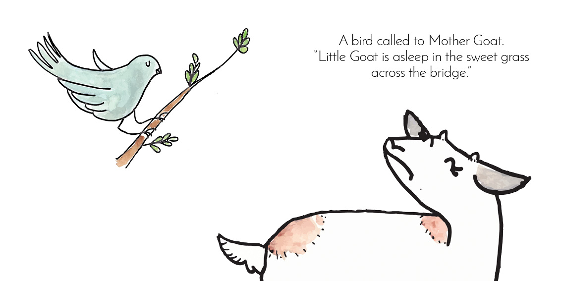Little Goat — original illustrated page 13, English text included