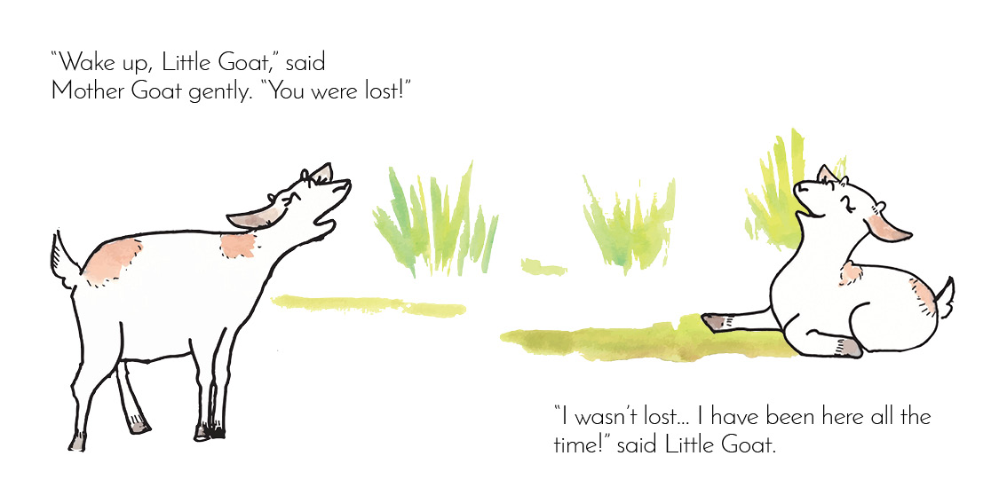 Little Goat — original illustrated page 16, English text included