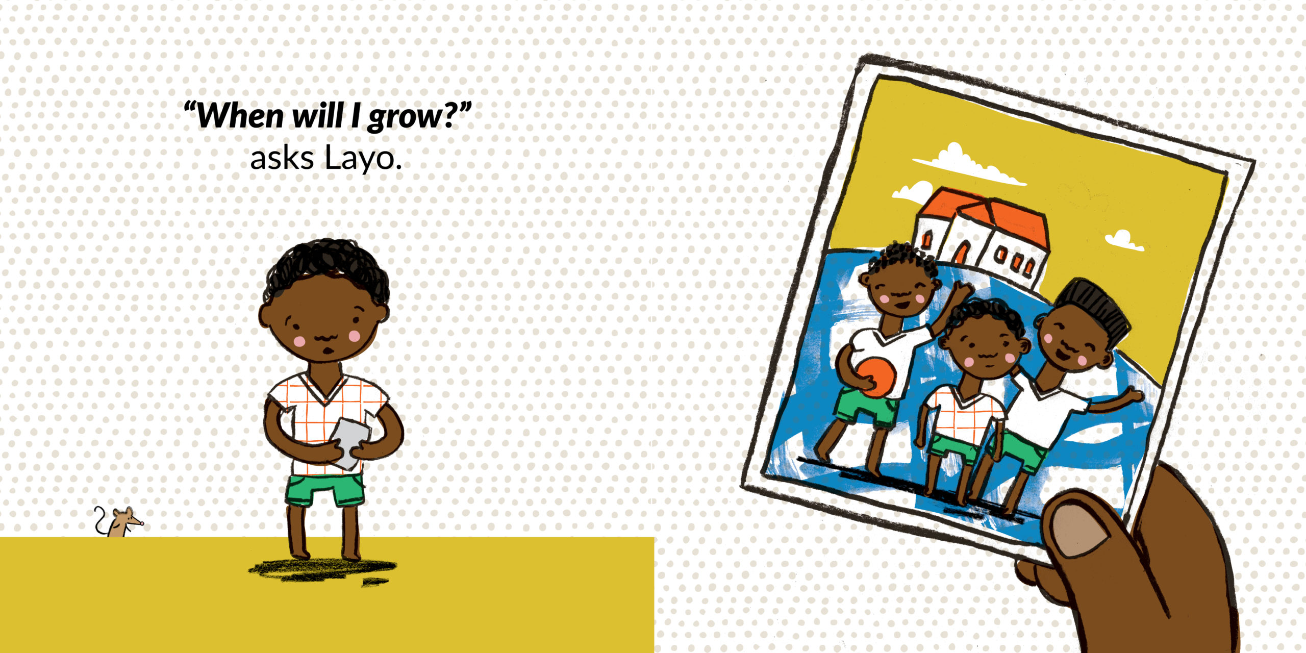 Little Shoots — original illustrated page 2, English text included