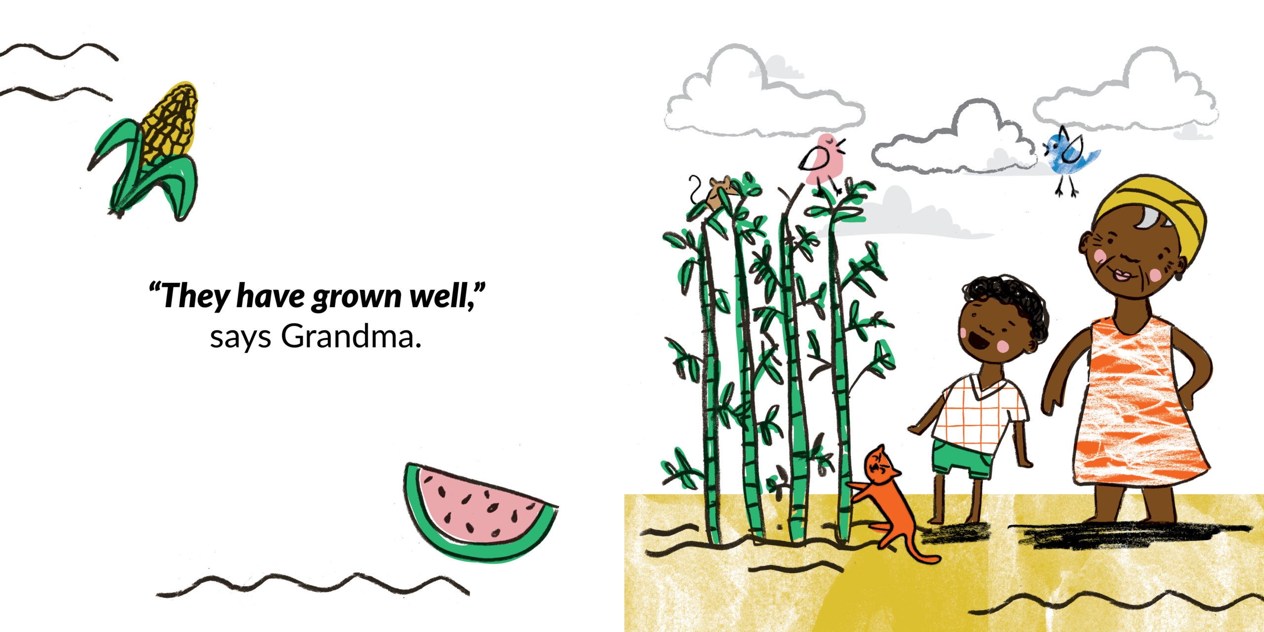 Little Shoots — original illustrated page 11, English text included