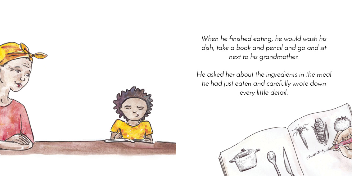 Lonwabo’s Recipes — original illustrated page 11, English text included