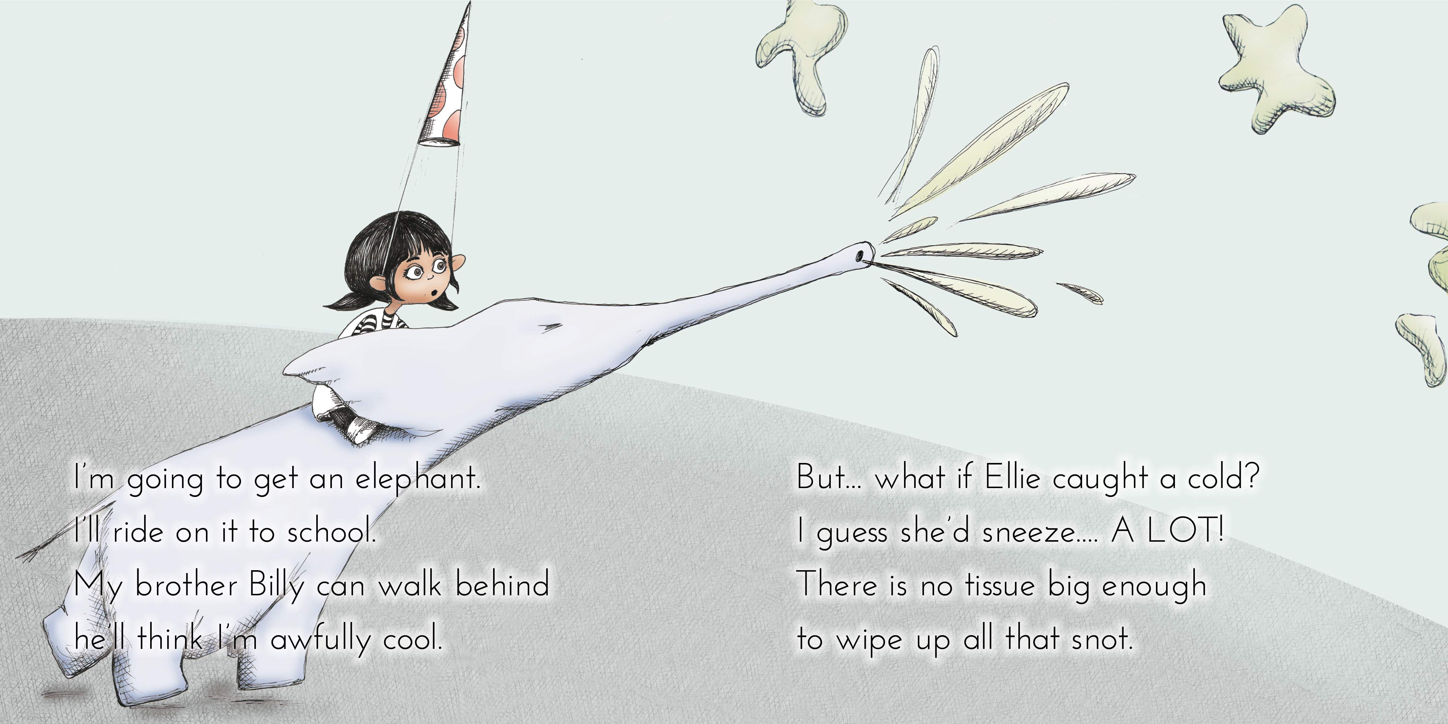 Maddy Moona’s Menagerie — original illustrated page 3, English text included