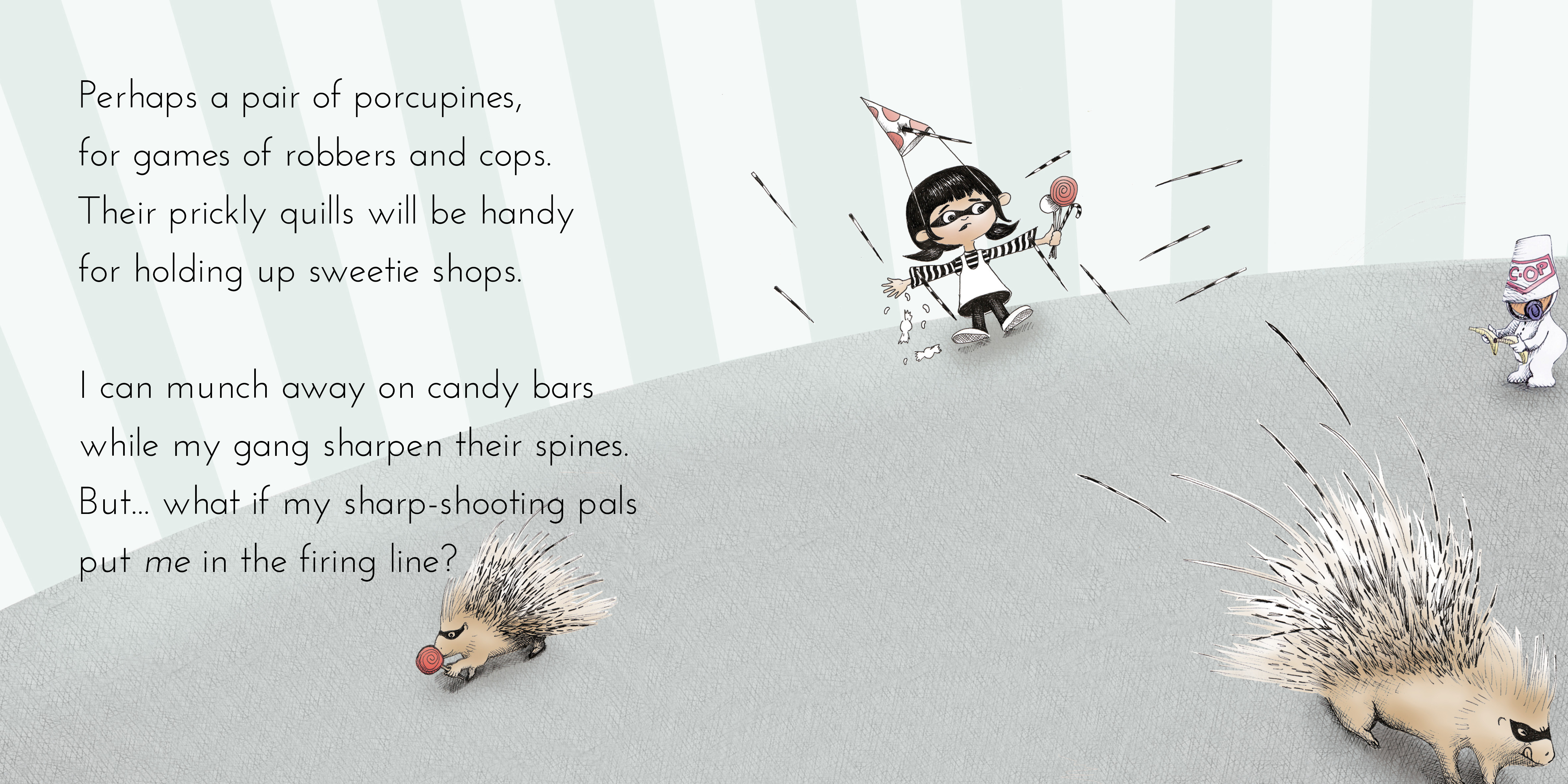 Maddy Moona’s Menagerie — original illustrated page 5, English text included