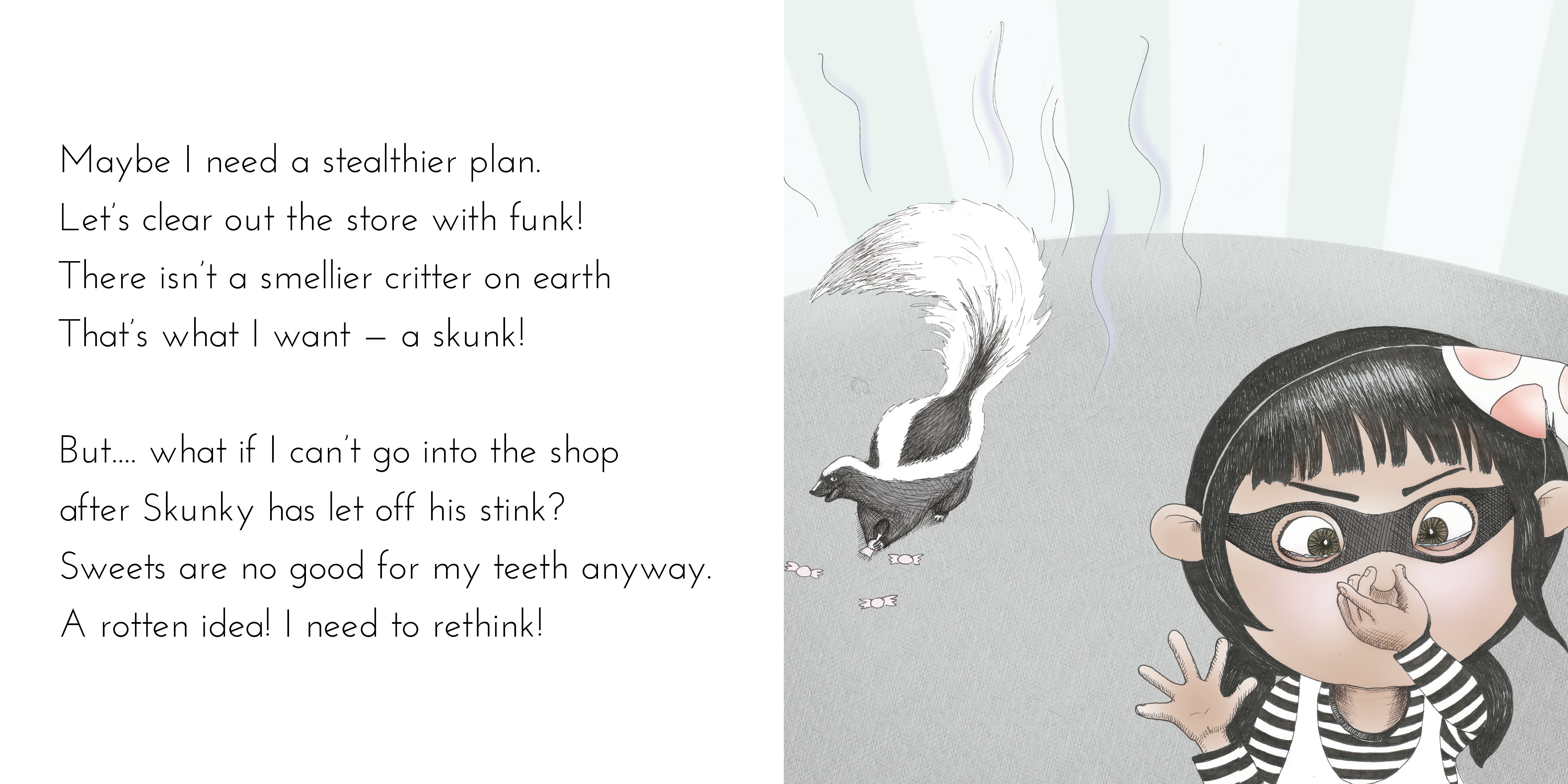 Maddy Moona’s Menagerie — original illustrated page 6, English text included