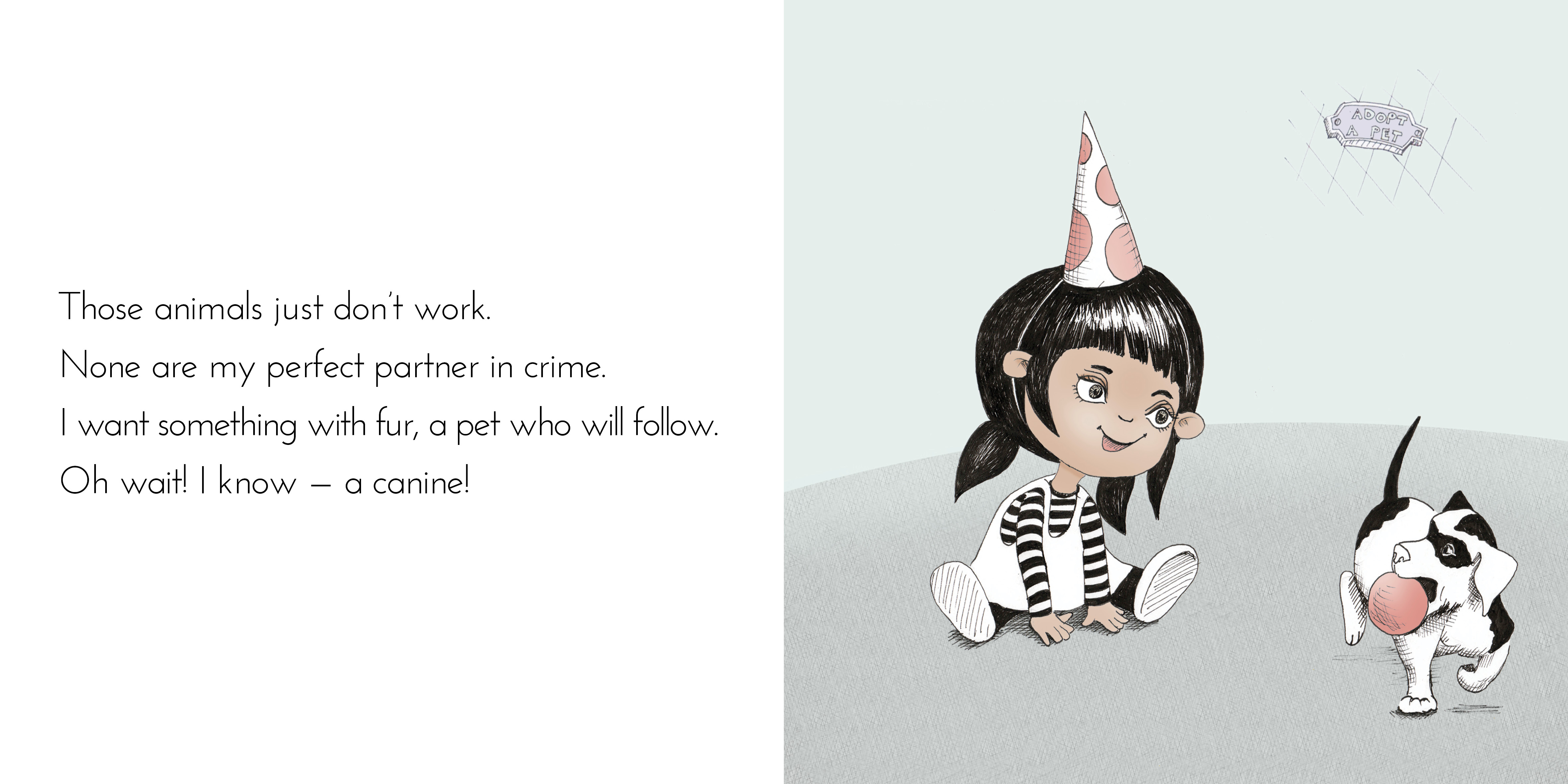 Maddy Moona’s Menagerie — original illustrated page 12, English text included