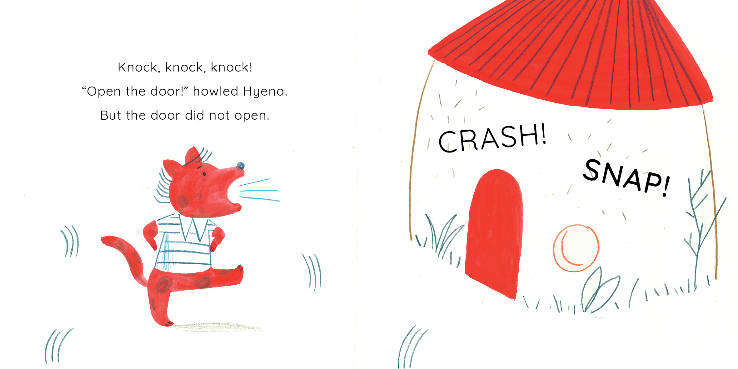 Mama Antelope’s House — original illustrated page 5, English text included