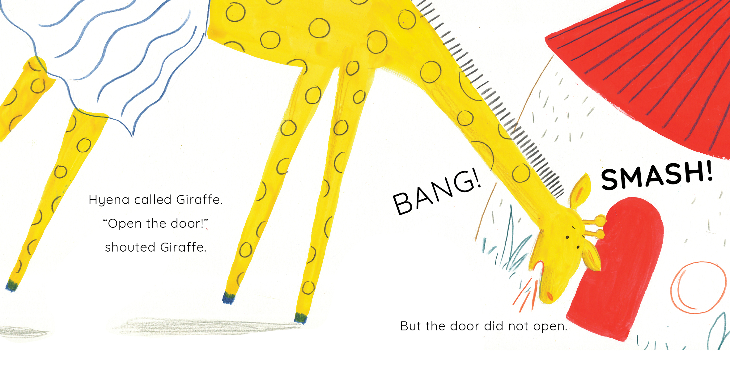 Mama Antelope’s House — original illustrated page 6, English text included